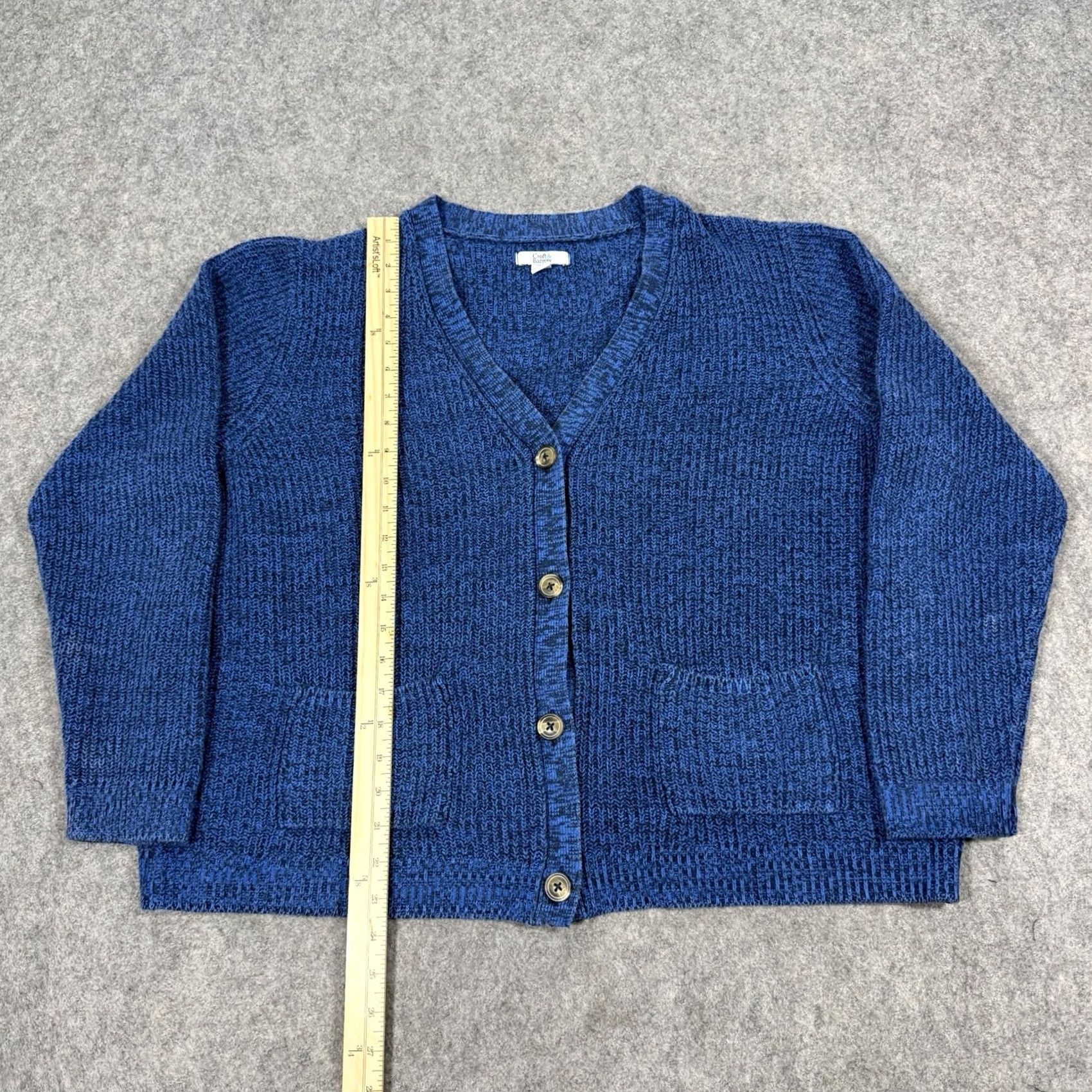 Croft & Barrow Croft & Barrow Button-Up Long-Sleeve Cardigan Knit Sweater Women's XL Blue Size XL / US 12-14 / IT 48-50 - 7 Thumbnail