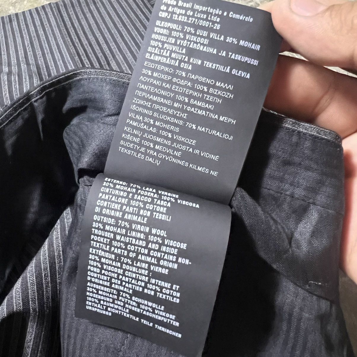 Prada Prada - SS19 - Pinstripe Virgin Wool & Mohair Trousers Size US 38 / EU 54 - 13 Thumbnail