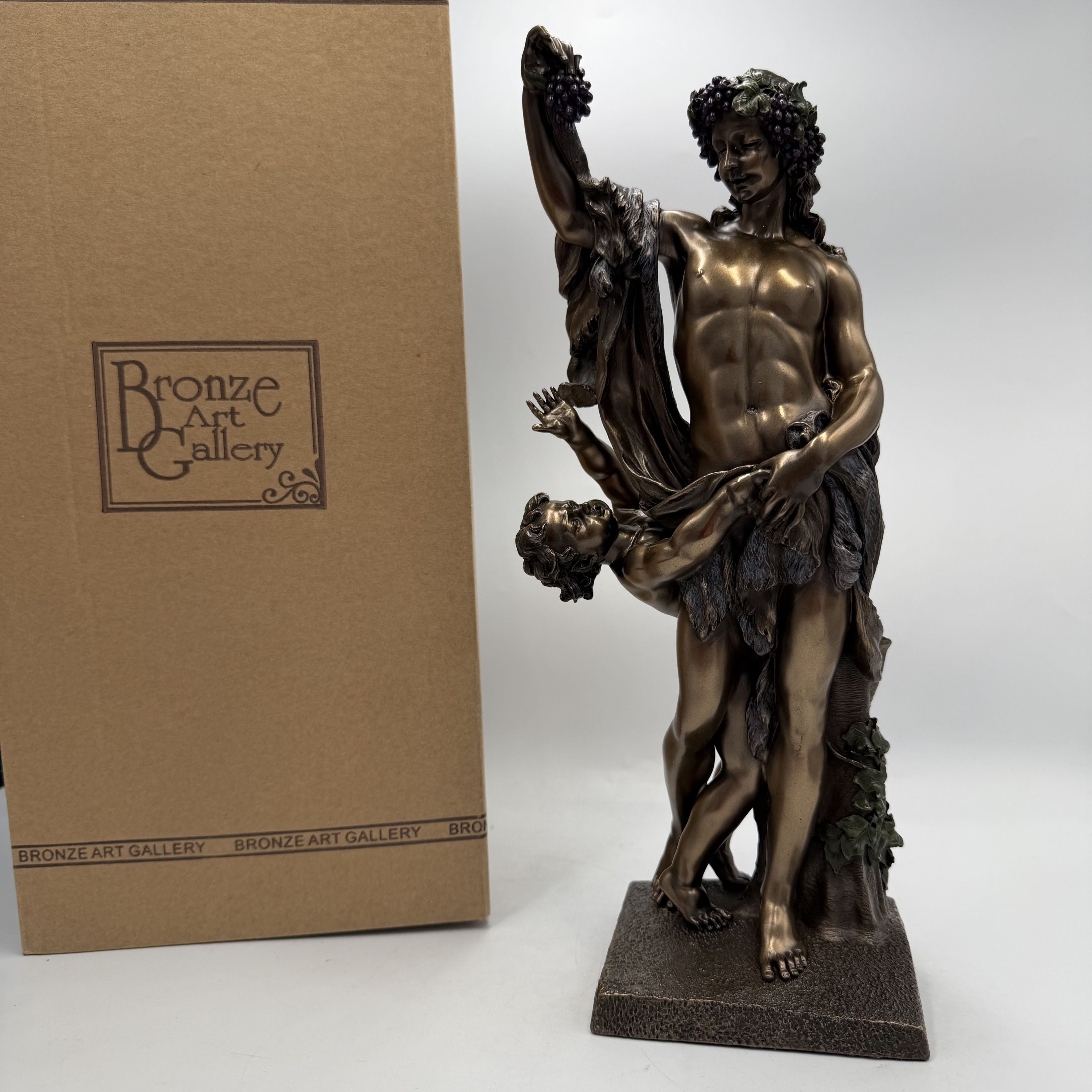 Other Bacchus Dionysus Statue Bronze Finish Greek God Figurine Size ONE SIZE - 2 Thumbnail