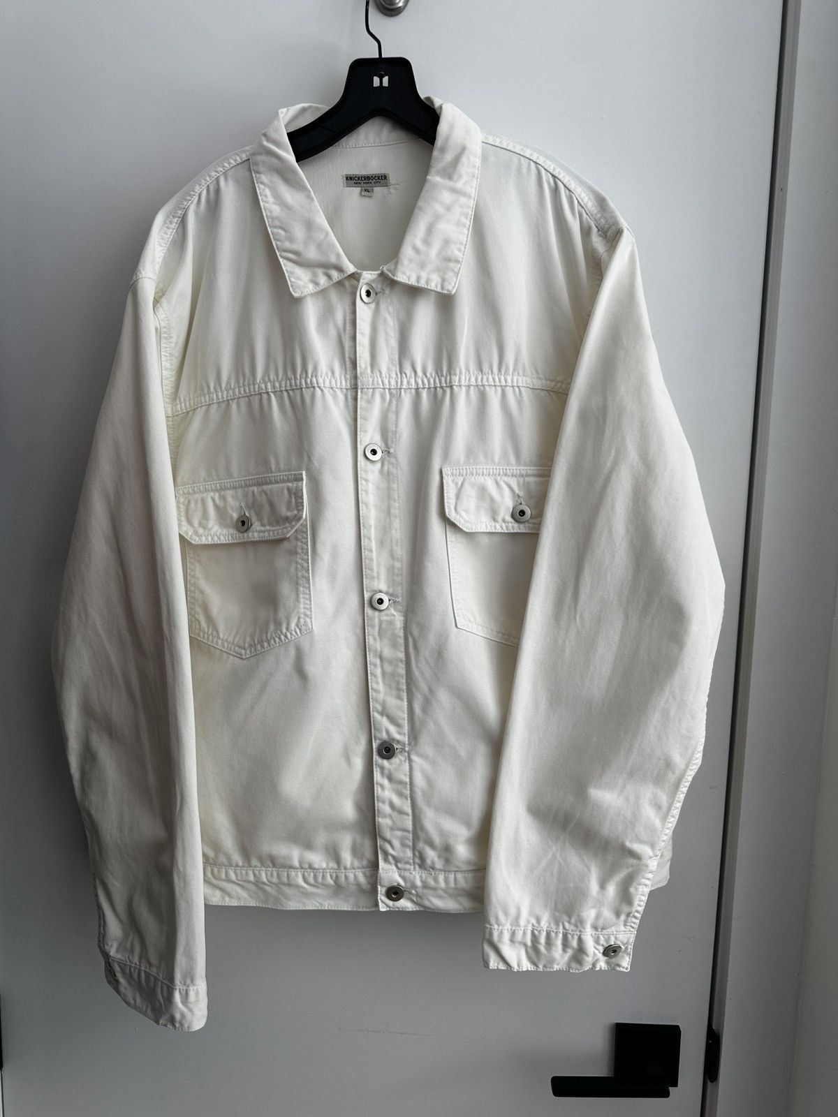Knickerbocker Mfg Co Knickerbocker Denim Trucker Jacket - White Size US XL / EU 56 / 4 - 1 Thumbnail