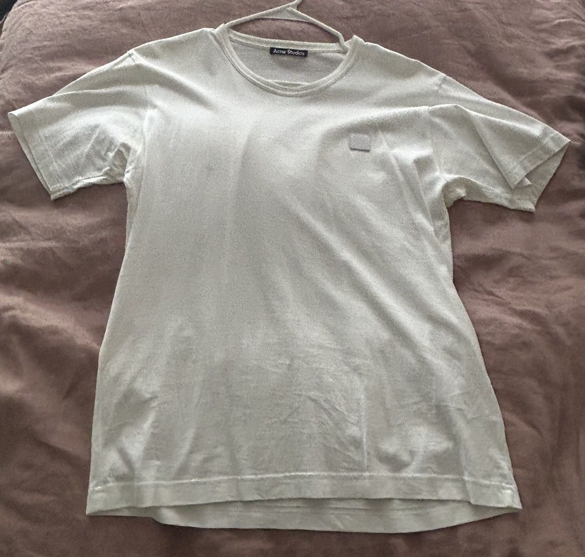 Acne Studios Acne studios white nash face t shirt Size US S / EU 44-46 / 1 - 2 Thumbnail