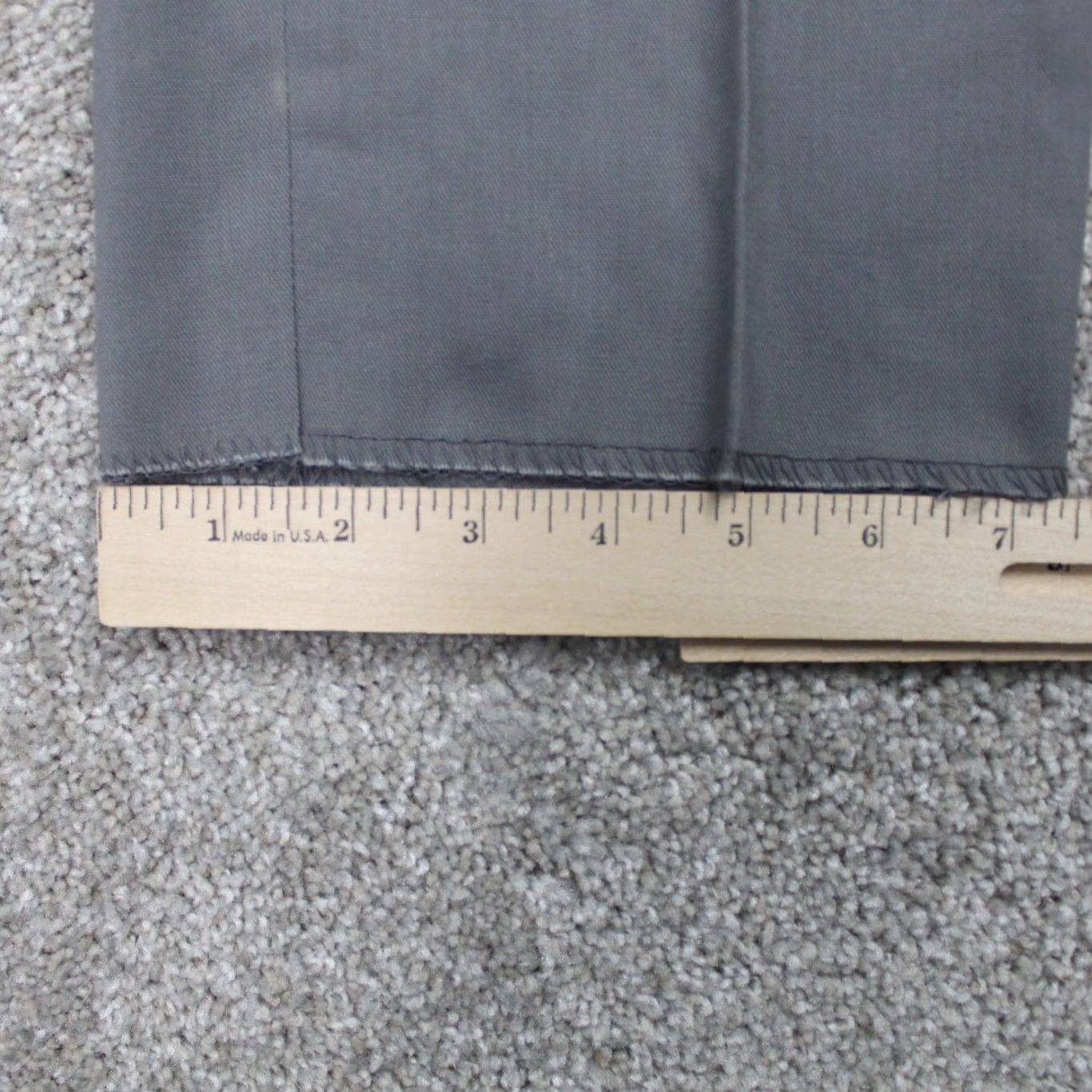 Vintage Elbeco Pants Men 26 Gray 65% Polyester 35% Cotton Cargo Pocket NWT Straight Leg Unhemmed Police Dress Gear Size US 26 / EU 42 - 5 Thumbnail