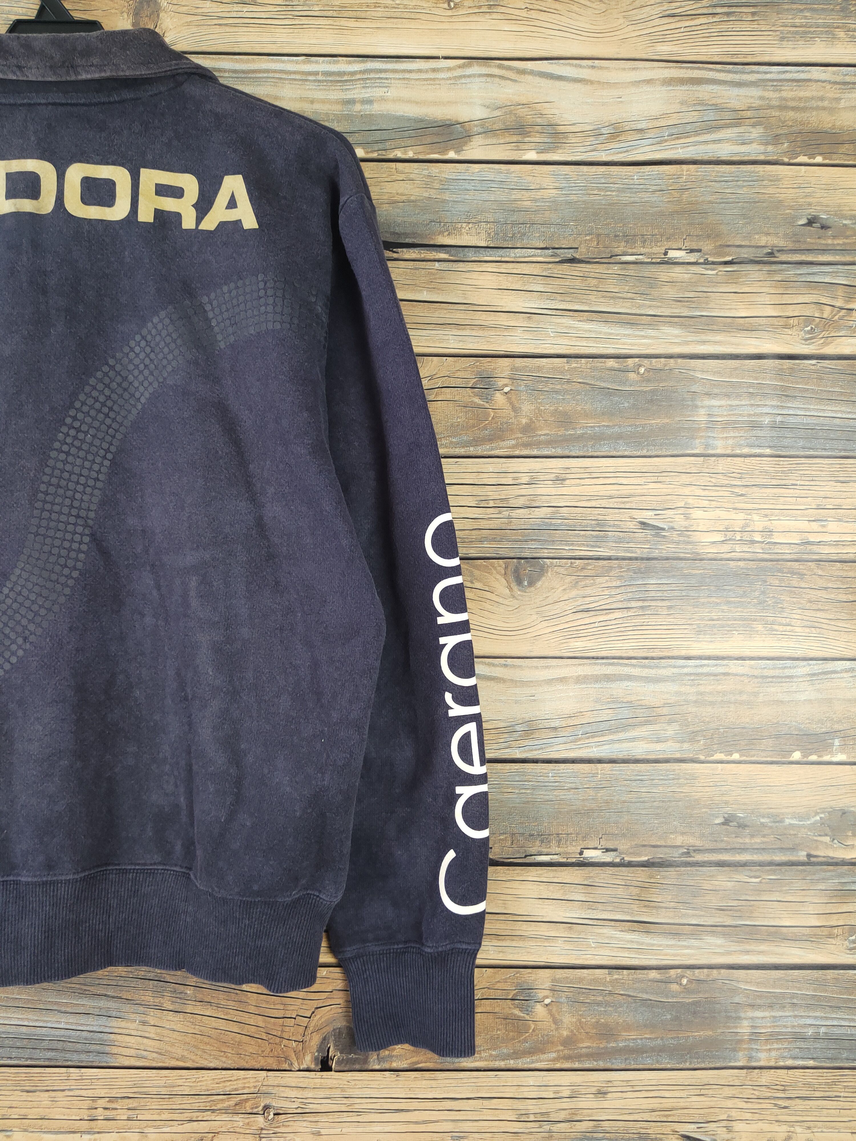 Diadora × Vintage DL Diadora vintage Navy Faded Sweaters #554 Size US L / EU 52-54 / 3 - 12 Thumbnail