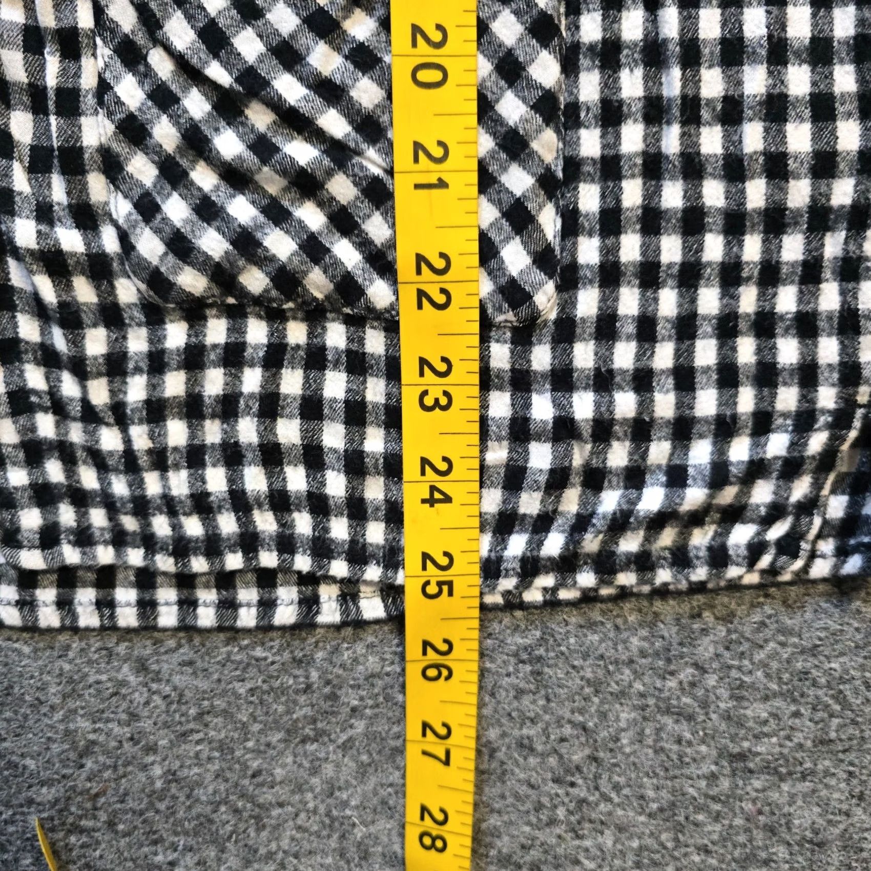 J. Jill J Jill Top Shirt Womens S Black Plaid Button Pocket Long Sleeve Casual Size S / US 4 / IT 40 - 6 Thumbnail