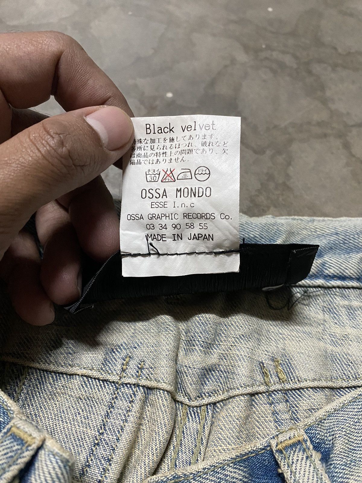 Japanese Brand × Vintage Flare Jeans Japan Ossa Mondo Utility Cargo Distressed Ripped Size US 30 / EU 46 - 8 Thumbnail