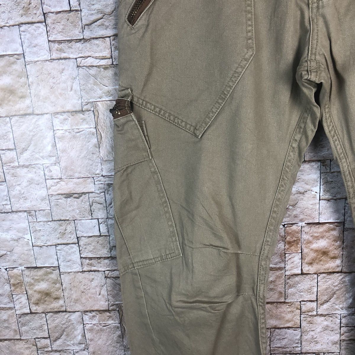 Japanese Brand Dominate japan utility Brown Cargo Multipocket Pants #A365 Size US 31 - 10 Thumbnail