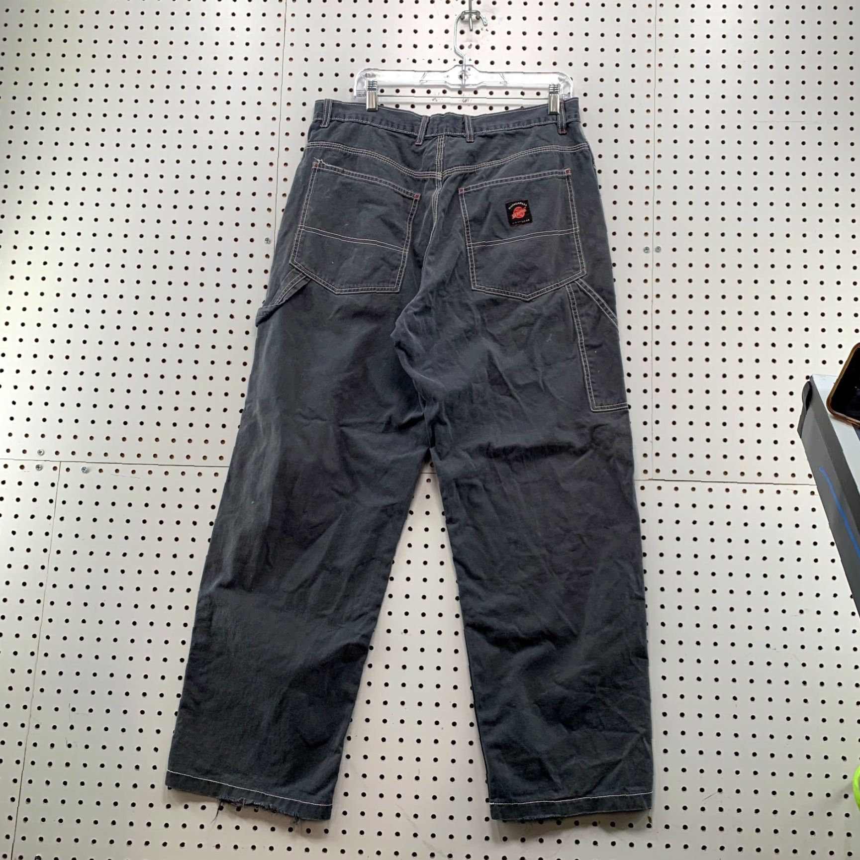 American Eagle Outfitters VINTAGE American Eagle Dungaree Carpenter Pants Mens 36x32 Fits 35x30 Baggy Denim Green 90s Mens Size US 36 / EU 52 - 7 Thumbnail