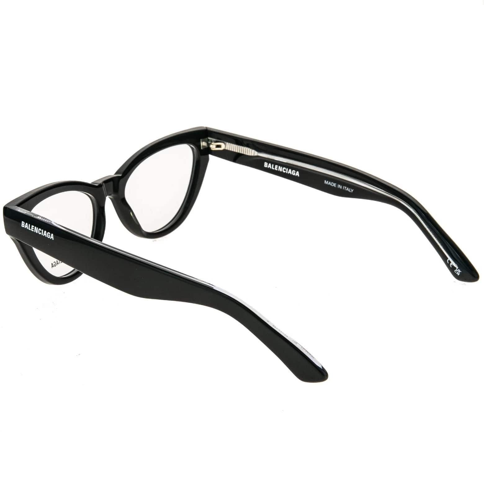 Balenciaga BALENCIAGA BB0241O Angular 0241 Black Optical Frame 001 Size ONE SIZE - 7 Thumbnail