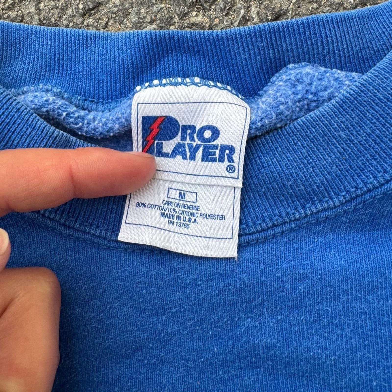 Pro Player Vintage 90s Patriots Pro Player Crewneck – Size Medium Size US XL / EU 56 / 4 - 4 Thumbnail