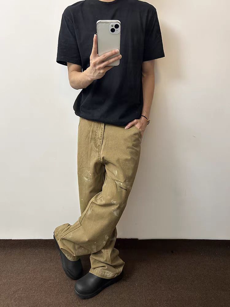 Japanese Brand × Jean High street vintage Y2K inked baggy work jeans Size US 32 / EU 48 - 3 Thumbnail
