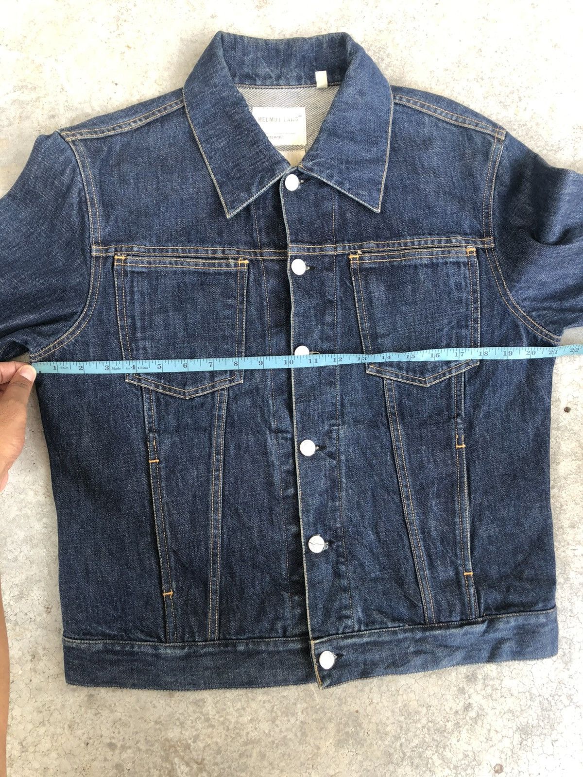 Helmut Lang Helmut Lang Denim Jacket Classic Denim Distressed Size US L / EU 52-54 / 3 - 22 Thumbnail