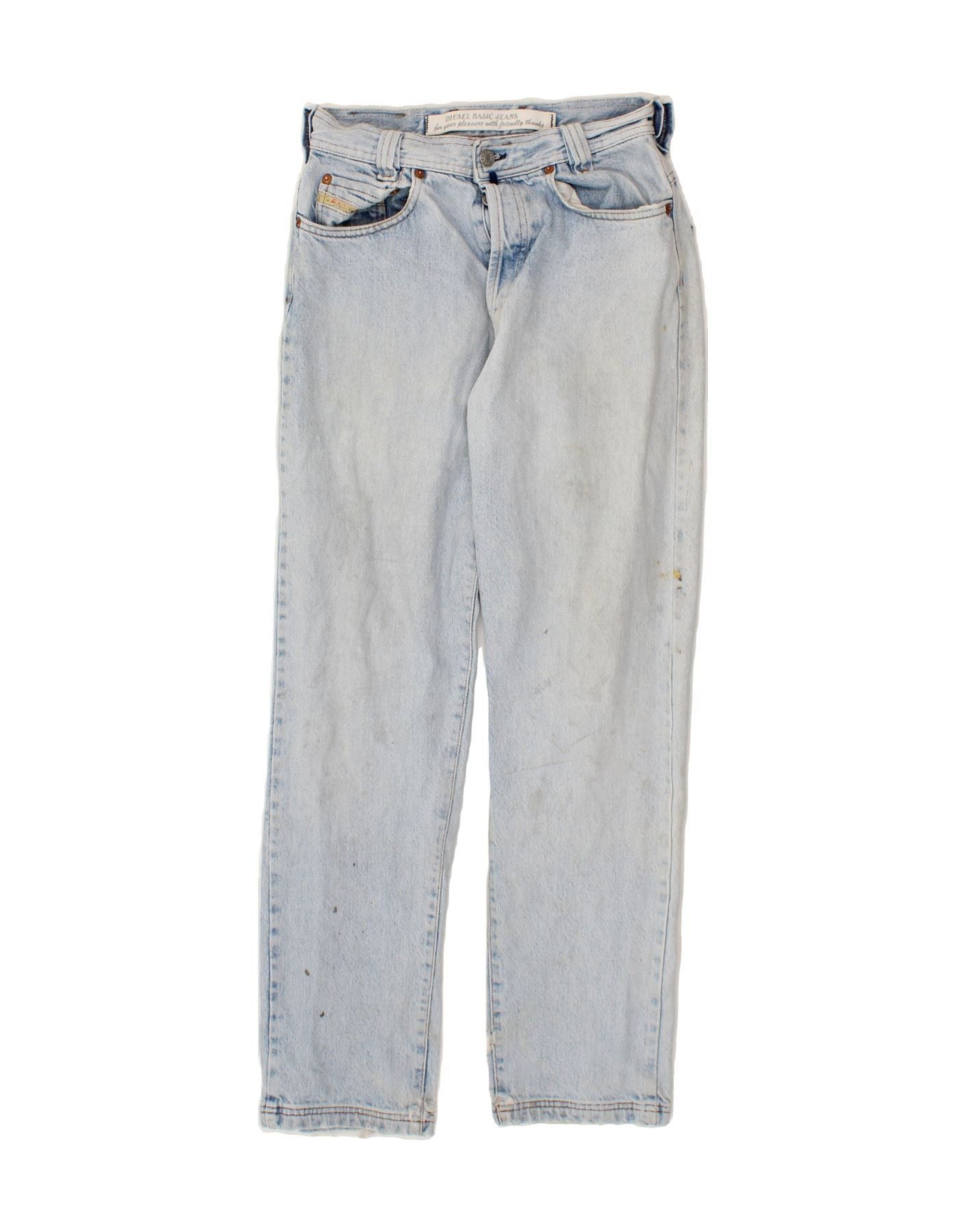Diesel Mens Straight Jeans W27 L28 Blue Cotton Size US 27 - 1 Thumbnail