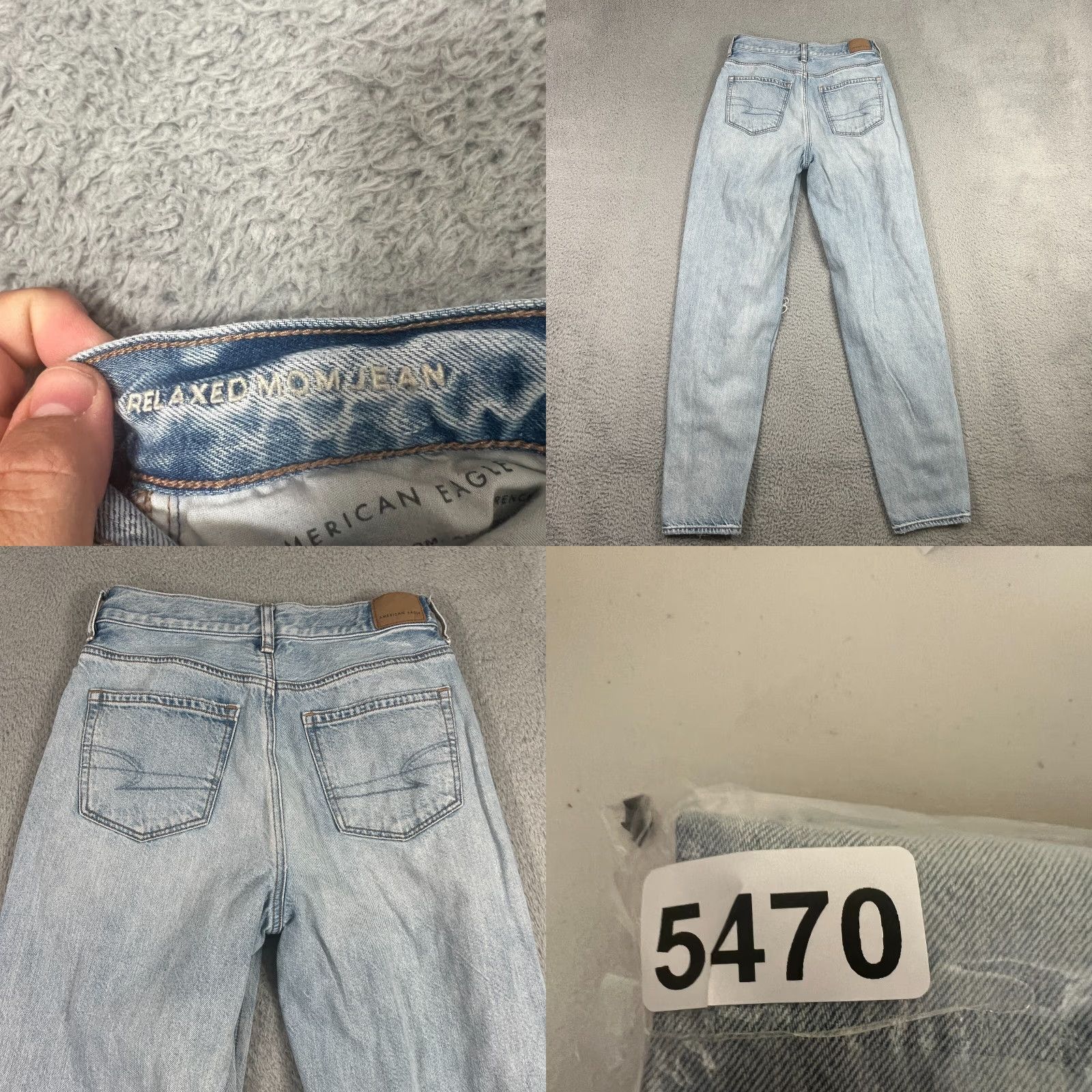 American Eagle Outfitters VINTAGE American Eagle Relaxed Mom Jeans Womens Size 4 High Rise Light Wash Denim Size 27" / US 4 / IT 40 - 8 Thumbnail