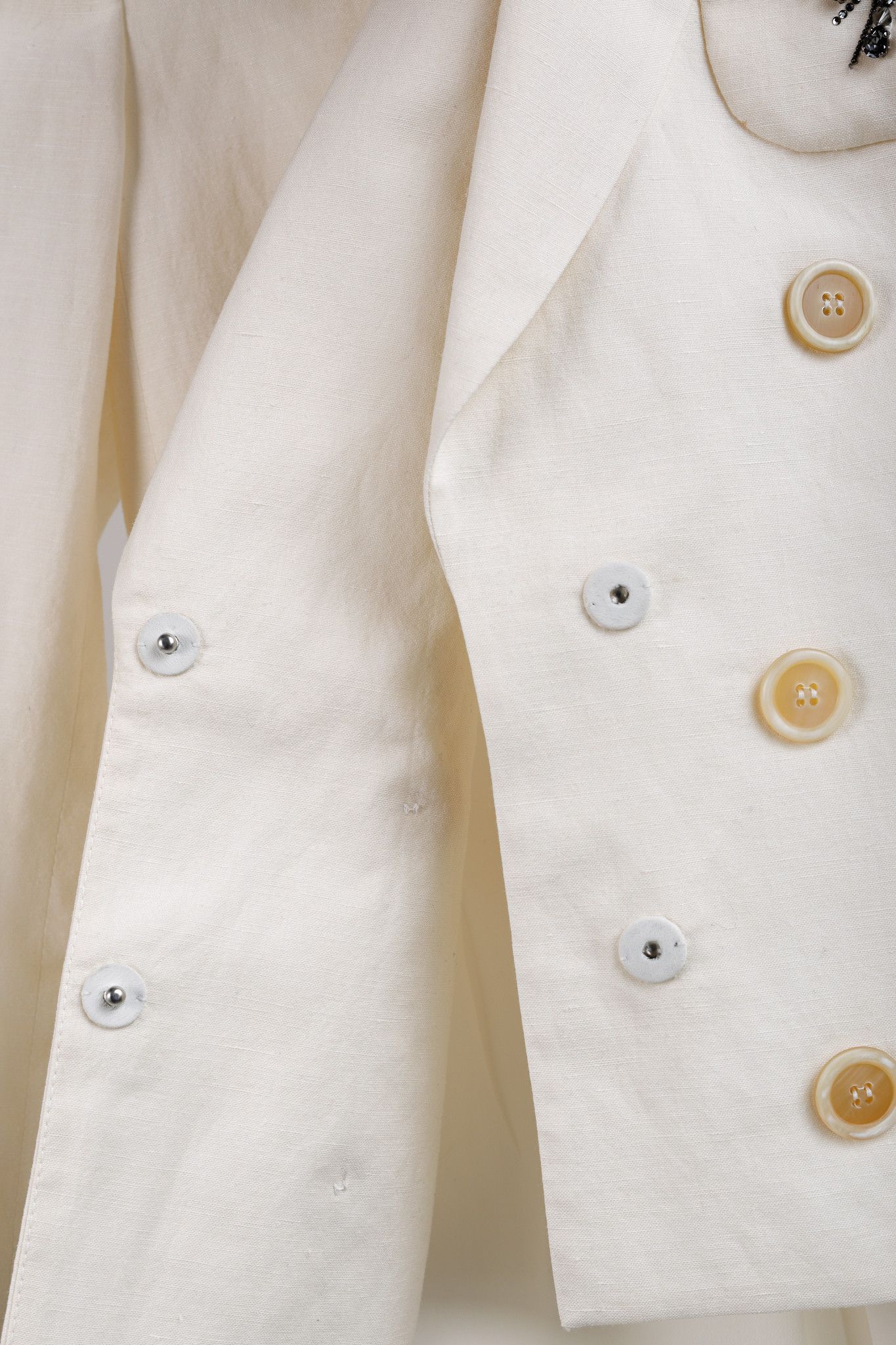 Brunello Cucinelli Brunello Cucinelli SS17 Linen Crystal Double-Breasted Blazer Size S / US 4 / IT 40 - 9 Thumbnail