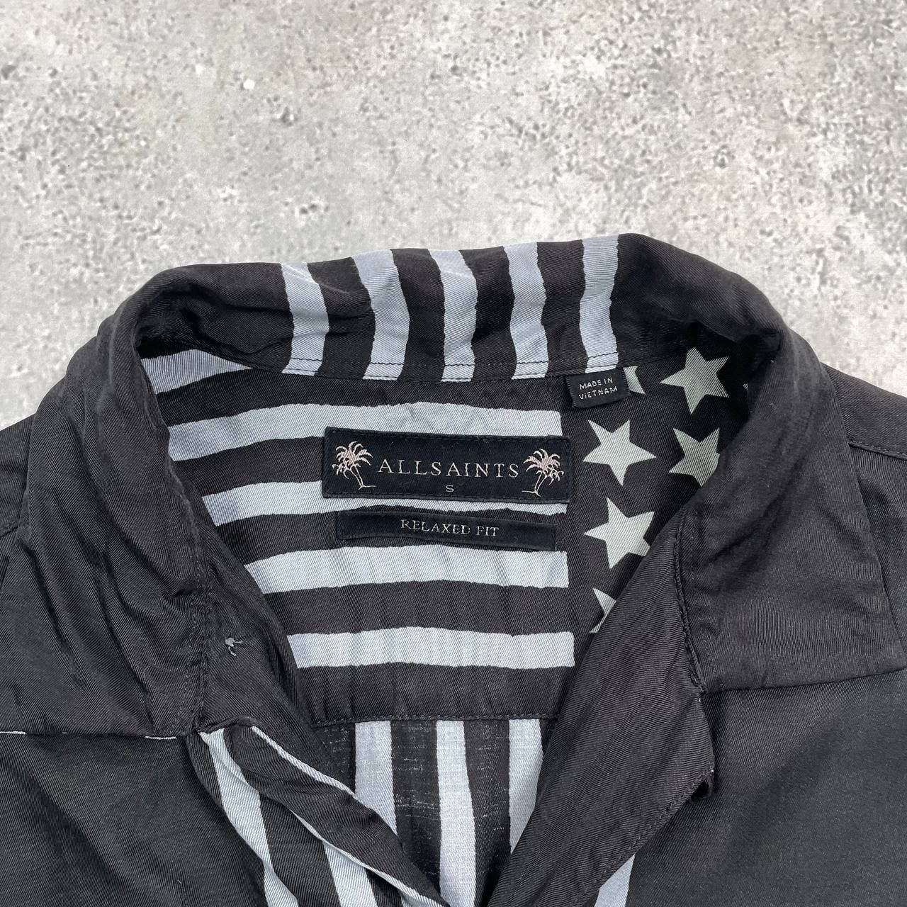 Allsaints Allsaints Union Viscose Short Sleeve Button-Up Camp Shirt S Size US S / EU 44-46 / 1 - 5 Thumbnail