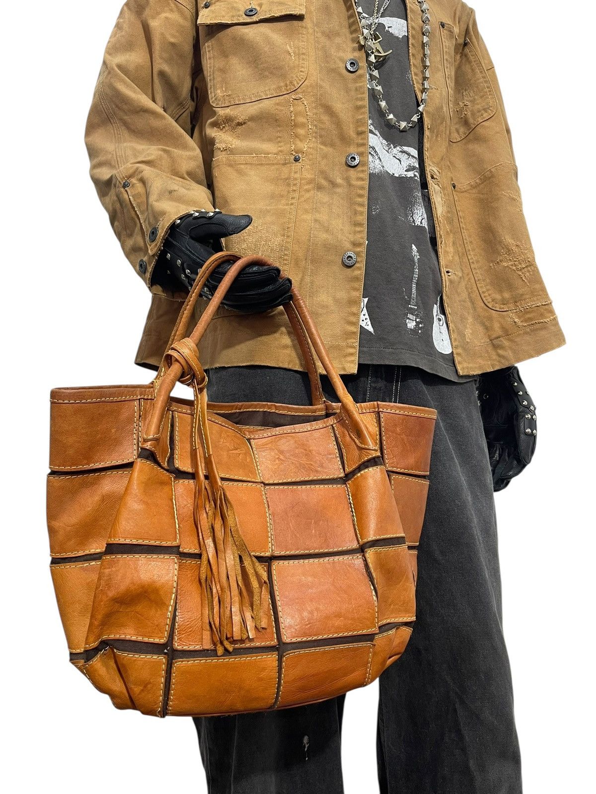 Genuine Leather Full Leather Peaks Peak Japan Tote Bag 6🟩 Size ONE SIZE - 1 Thumbnail