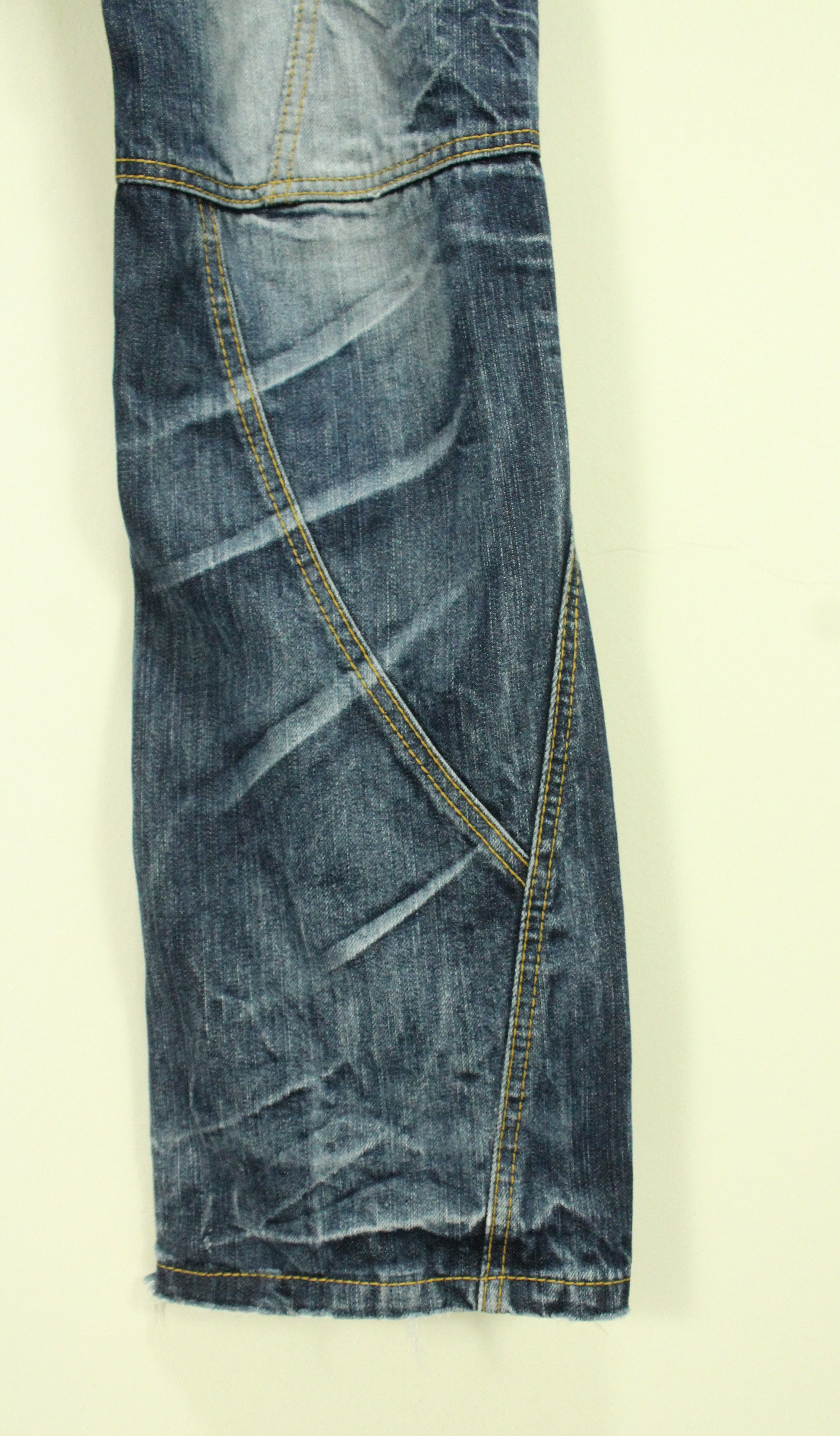 Matsuda Flared NICOLE HIDEAWAYS Denim Distressed kAPITAL LGB Style Size US 32 / EU 48 - 6 Thumbnail