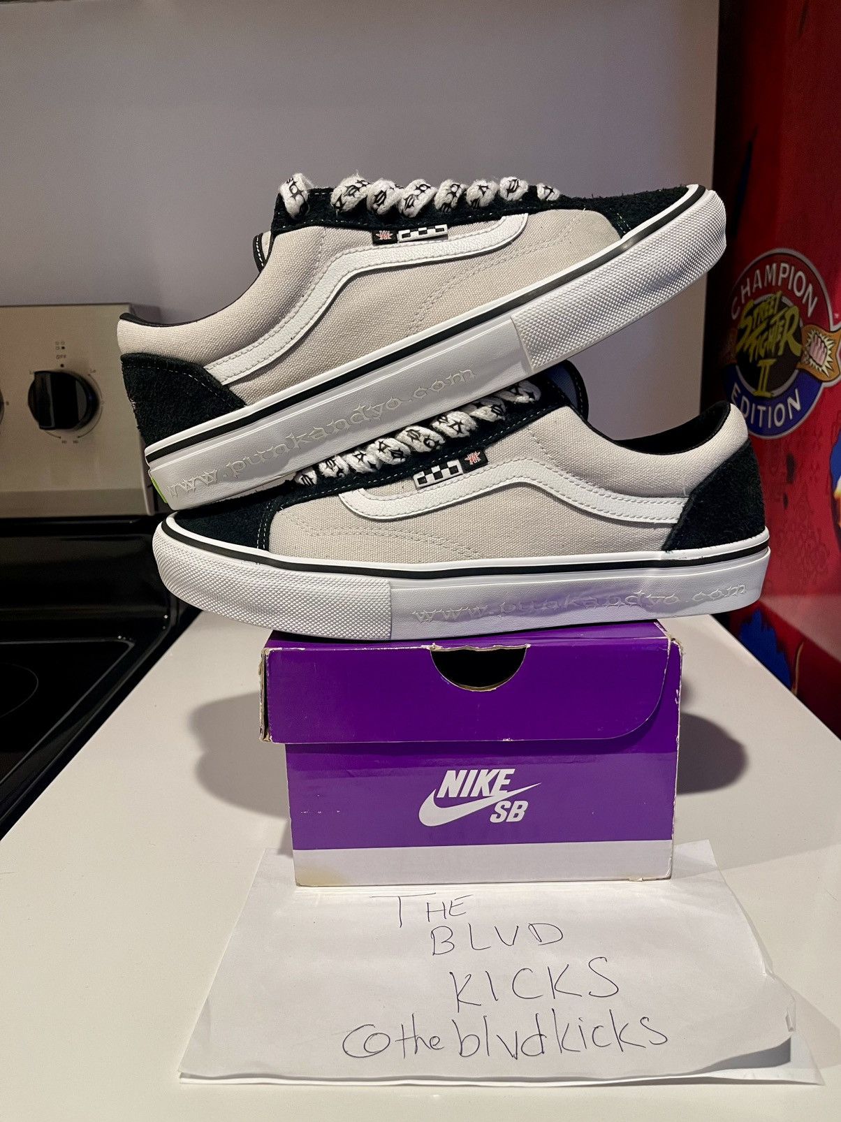 Punk and Yo PunkandYo x Vans Old Skool Reissue 36 Black Grey White Size US 10 / EU 43 - 3 Thumbnail