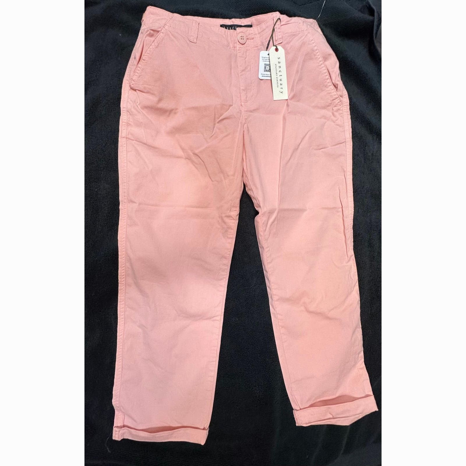 Sanctuary Sanctuary Button Cuffed Pants Coral size 29 Size 29" - 6 Thumbnail
