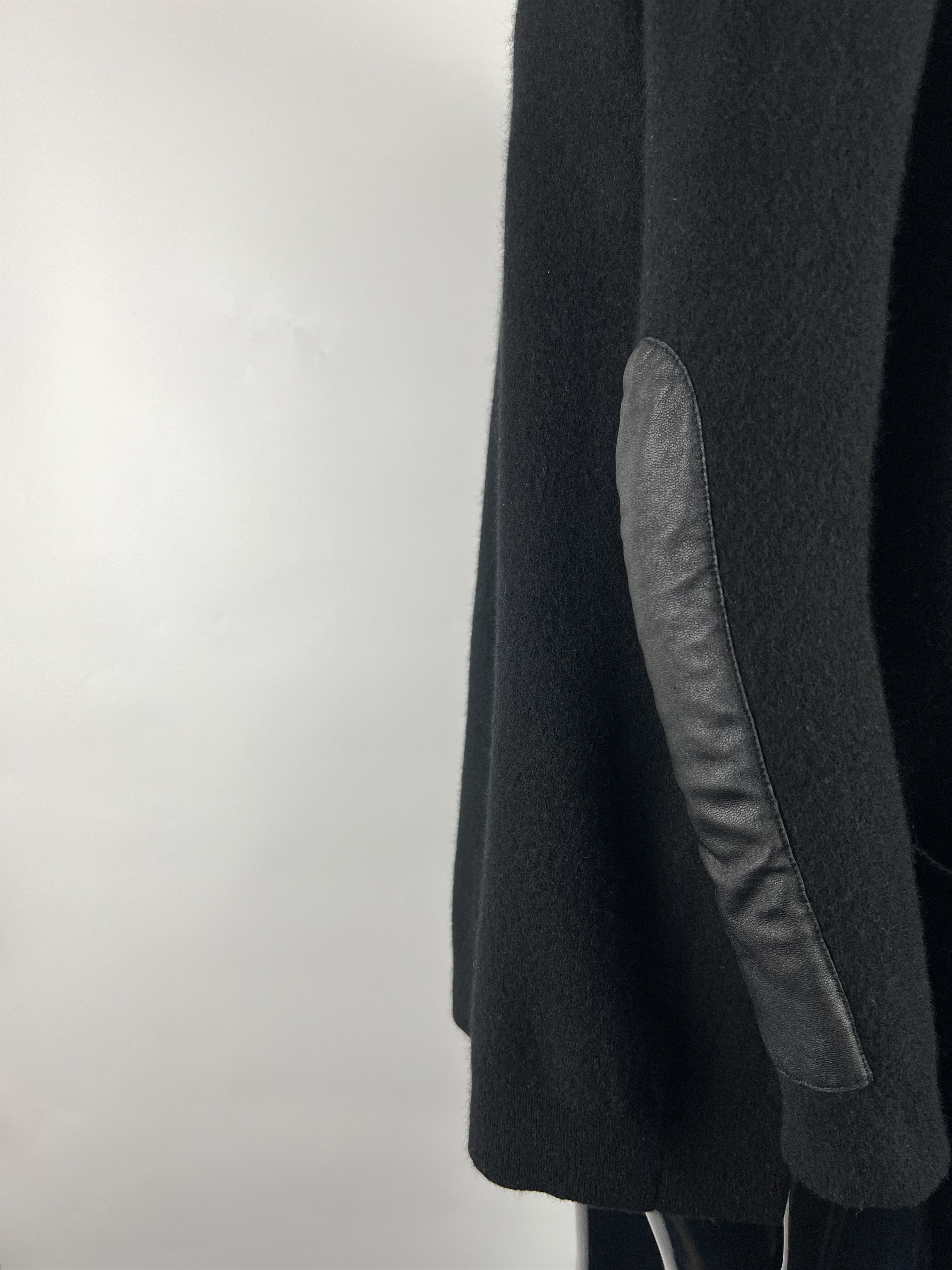 Sandro Sandro Wool Cashmere Open Cardigan Leather Aplication Size 1 Size S / US 4 / IT 40 - 6 Thumbnail