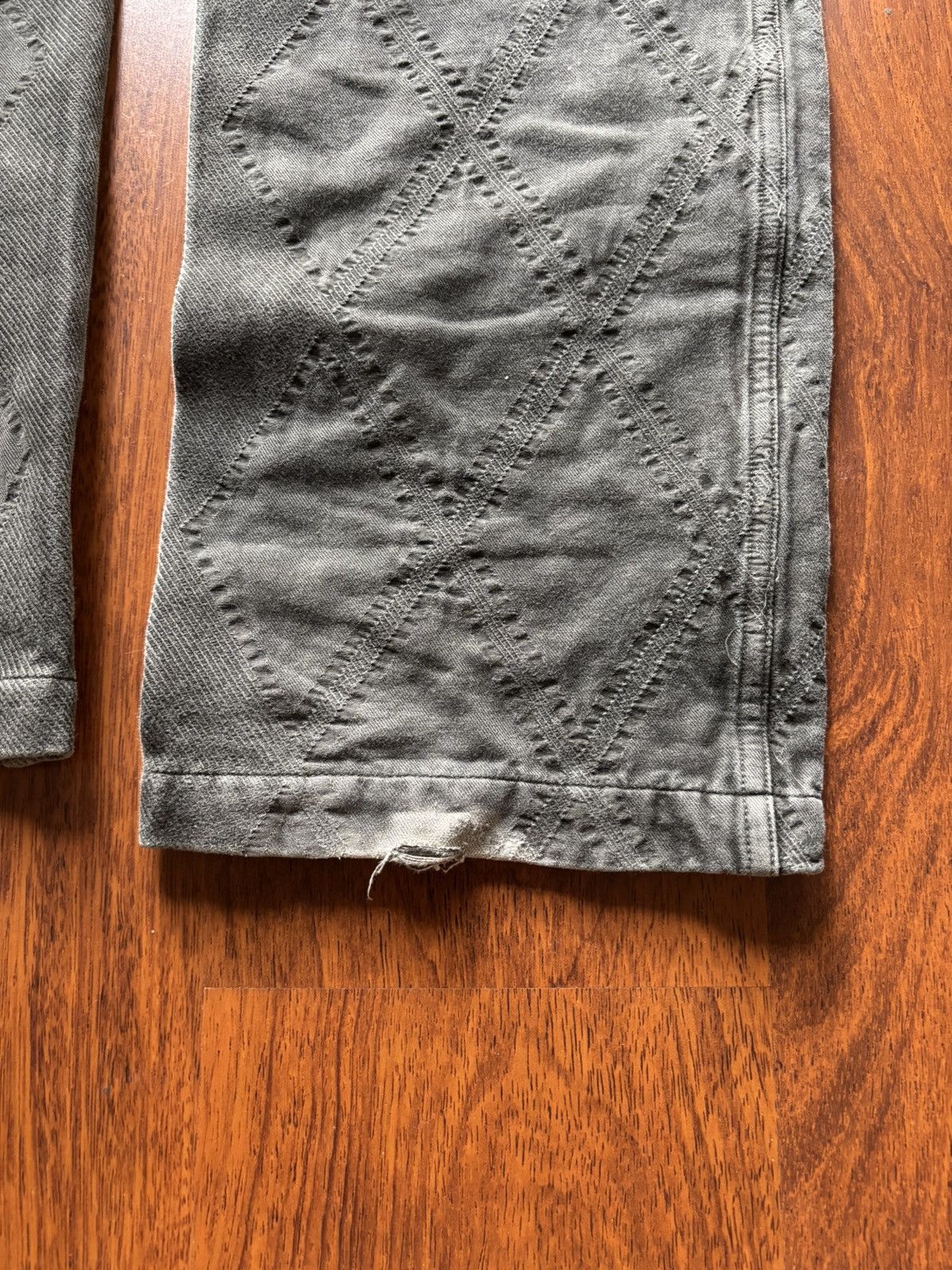 Issey Miyake APOC by Issey Miyake cargo distressed embroidered pants Size US 34 / EU 50 - 4 Thumbnail