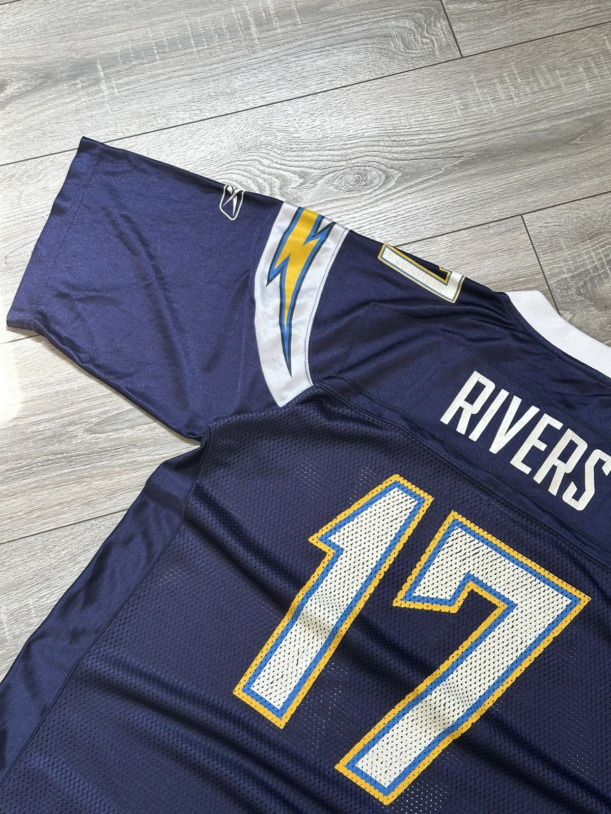 NFL Reebok Philip Rivers Chargers Jersey Tee Blue Size US M / EU 48-50 / 2 - 9 Thumbnail