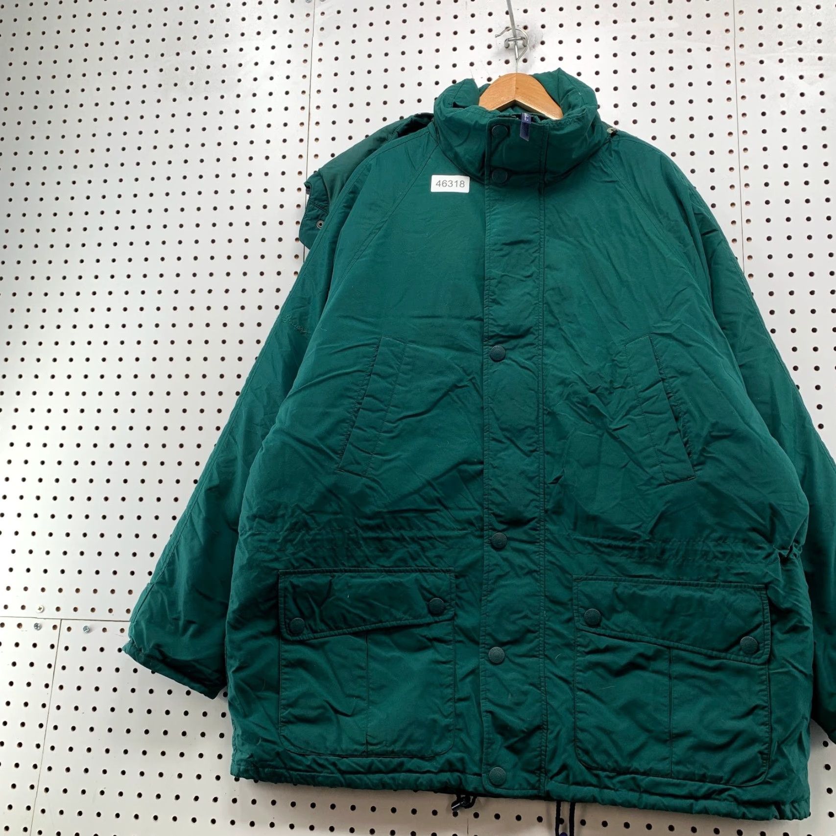 Eddie Bauer VINTAGE Eddie Bauer Down Puffer Park Coat Mens XL Green Outdoor Heavyweight Parka Hoodie Size US XL / EU 56 / 4 - 5 Thumbnail