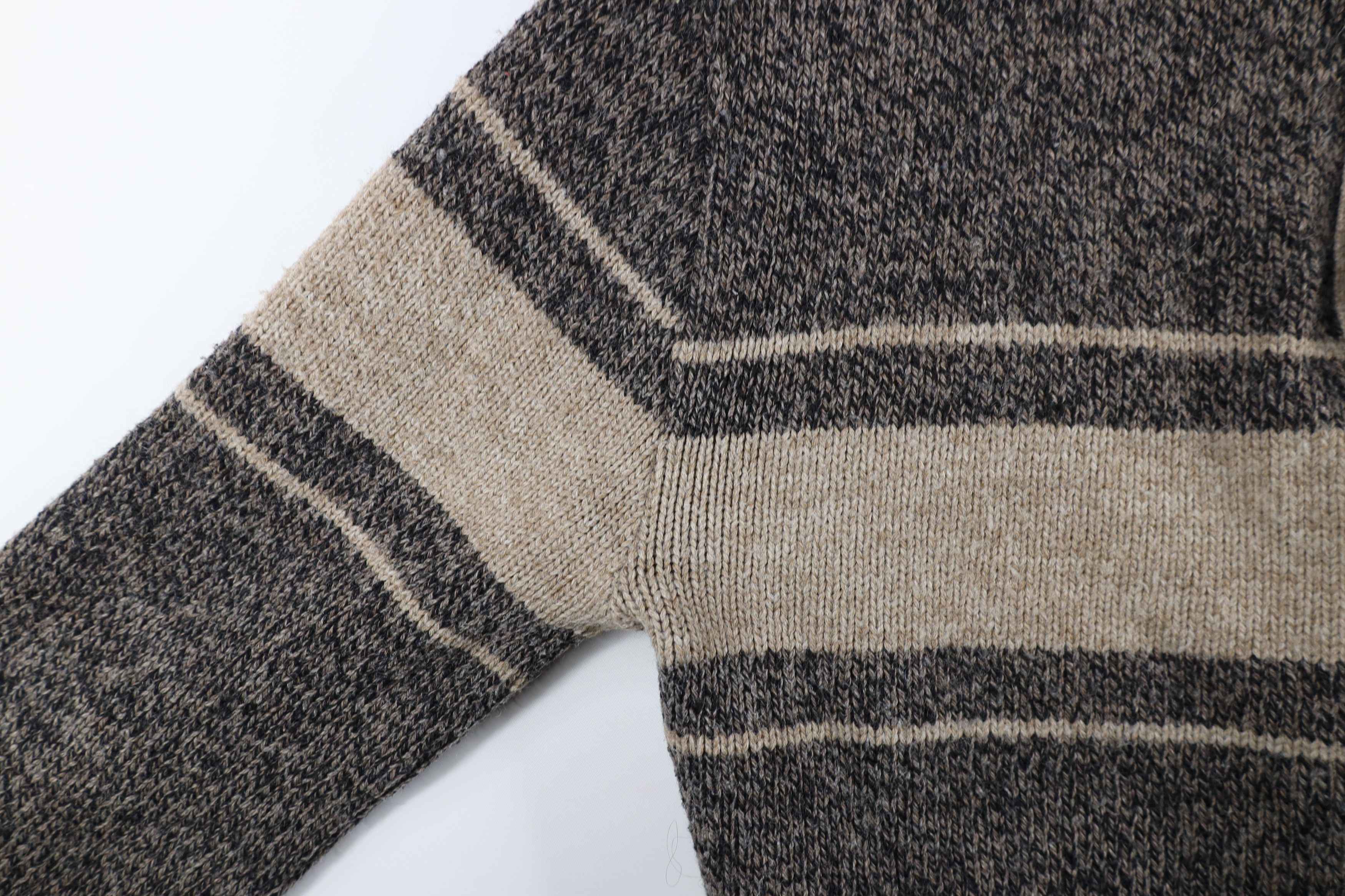 Vintage Vintage 90s Streetwear Wool Blend Knit Henley Sweater USA Size US XL / EU 56 / 4 - 7 Thumbnail