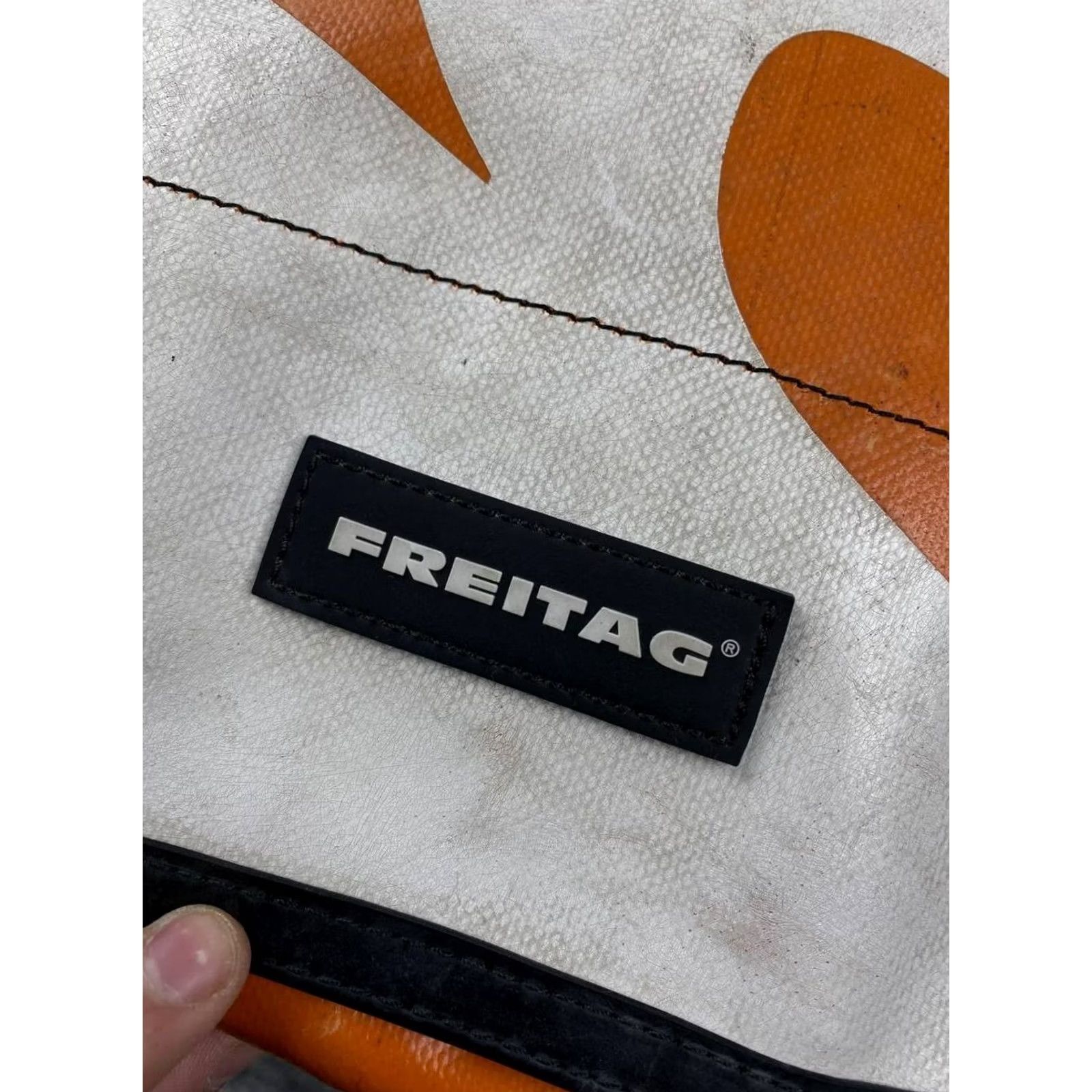Freitag Freitag Large Shoulder Bag Orange PVC Canvas Messenger Bag Mens casual 2010-2019 Adjustable Strap Bag) Size ONE SIZE - 6 Thumbnail