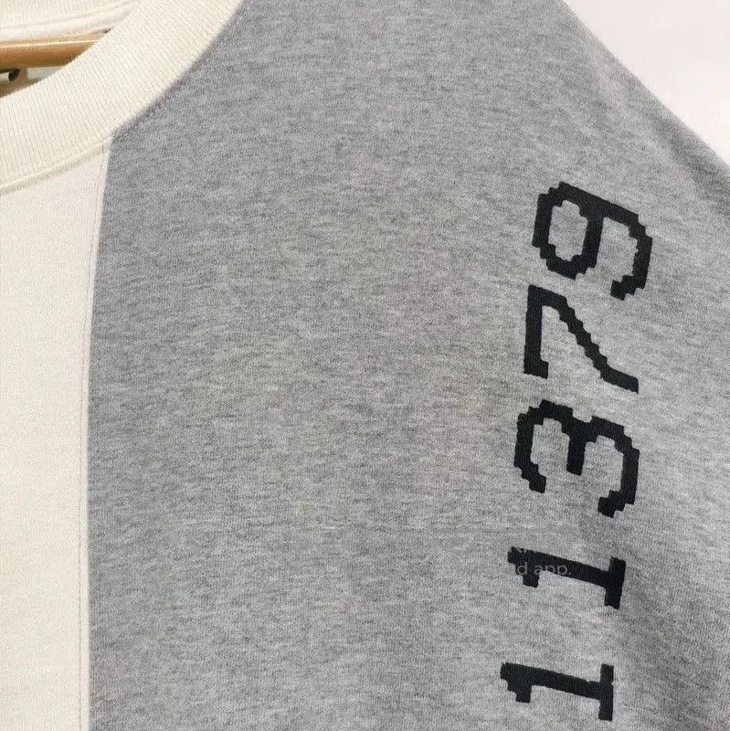 Burberry Colorblock Cotton Long Sleeve T-Shirt.