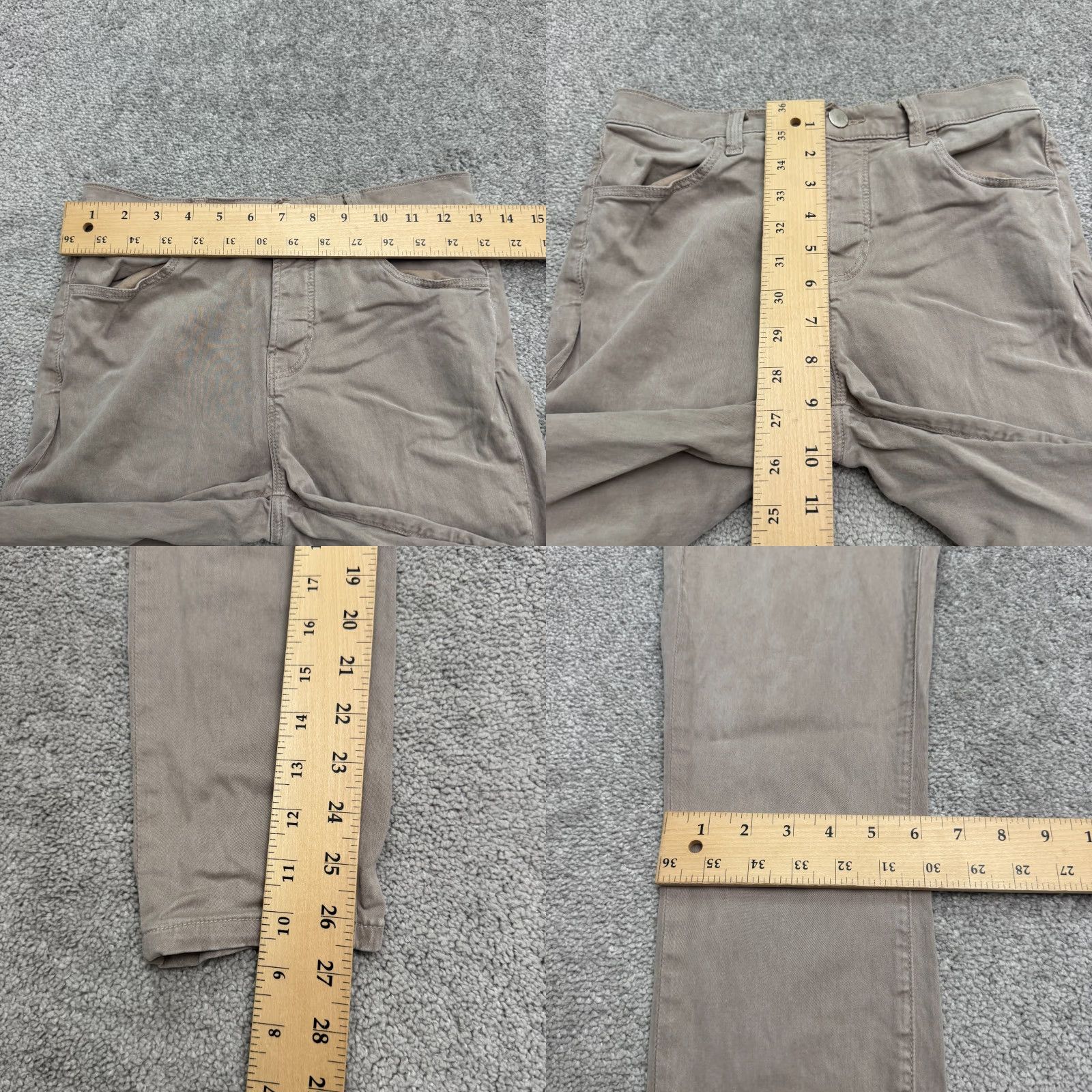 J Brand J Brand Maria High Rise Skinny Denim Jeans Women 26 Sidewalk Taupe Brown Stretch Size 26" / US 2 / IT 38 - 9 Thumbnail