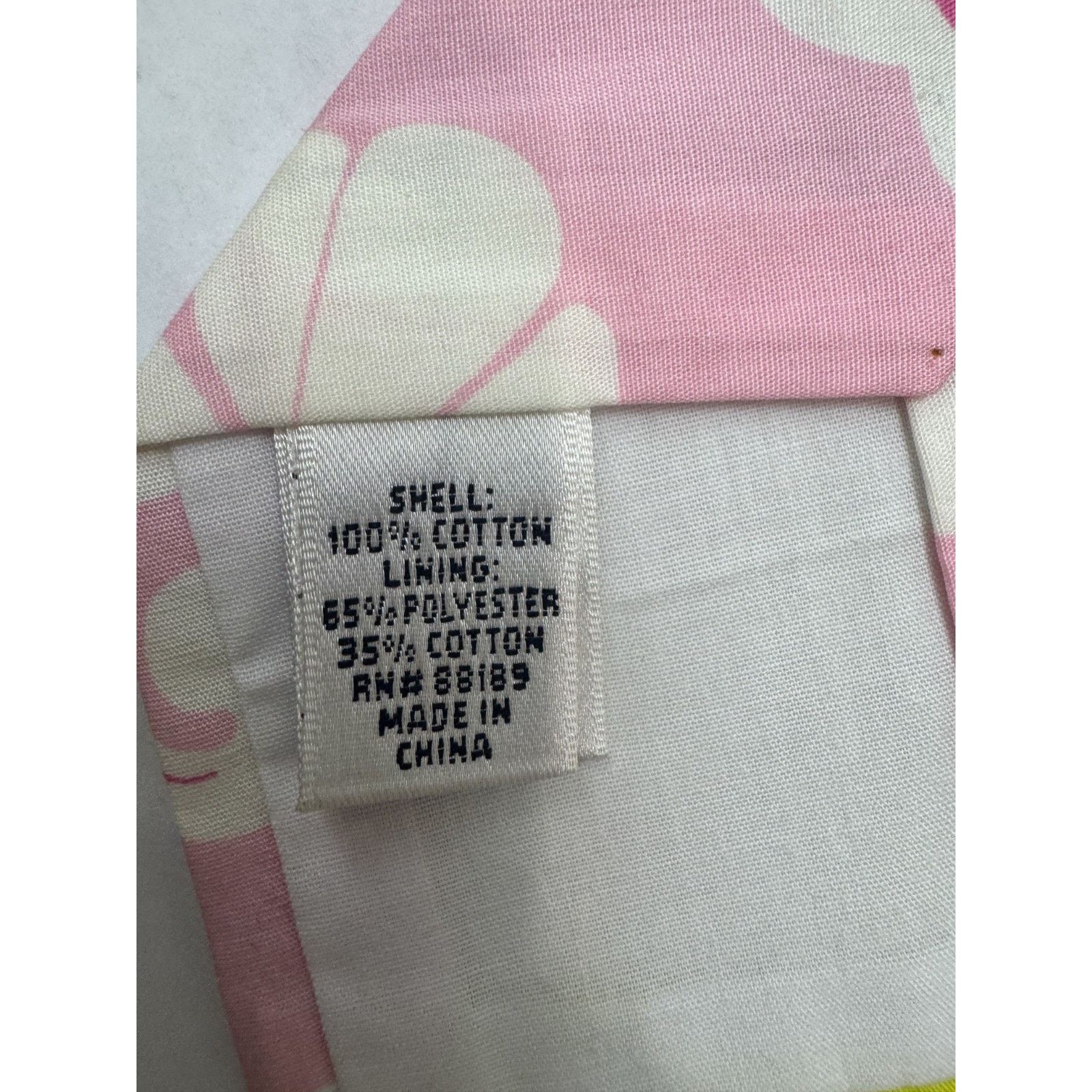 Lilly Pulitzer Vtg Lilly Pulitzer Tie Pink Green Tropical Palm Beach Rare Size ONE SIZE - 3 Thumbnail