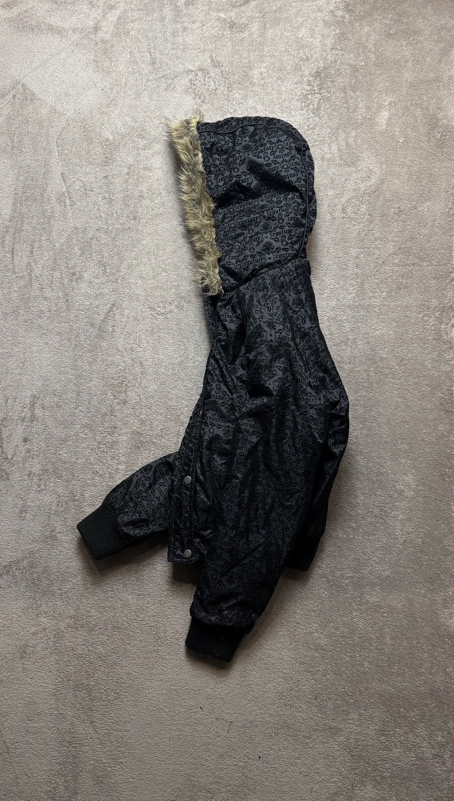 Vintage Y2K faux fur military jacket Ifsixwasnine Yohji LGB Goa vibe Size US M / EU 48-50 / 2 - 4 Thumbnail