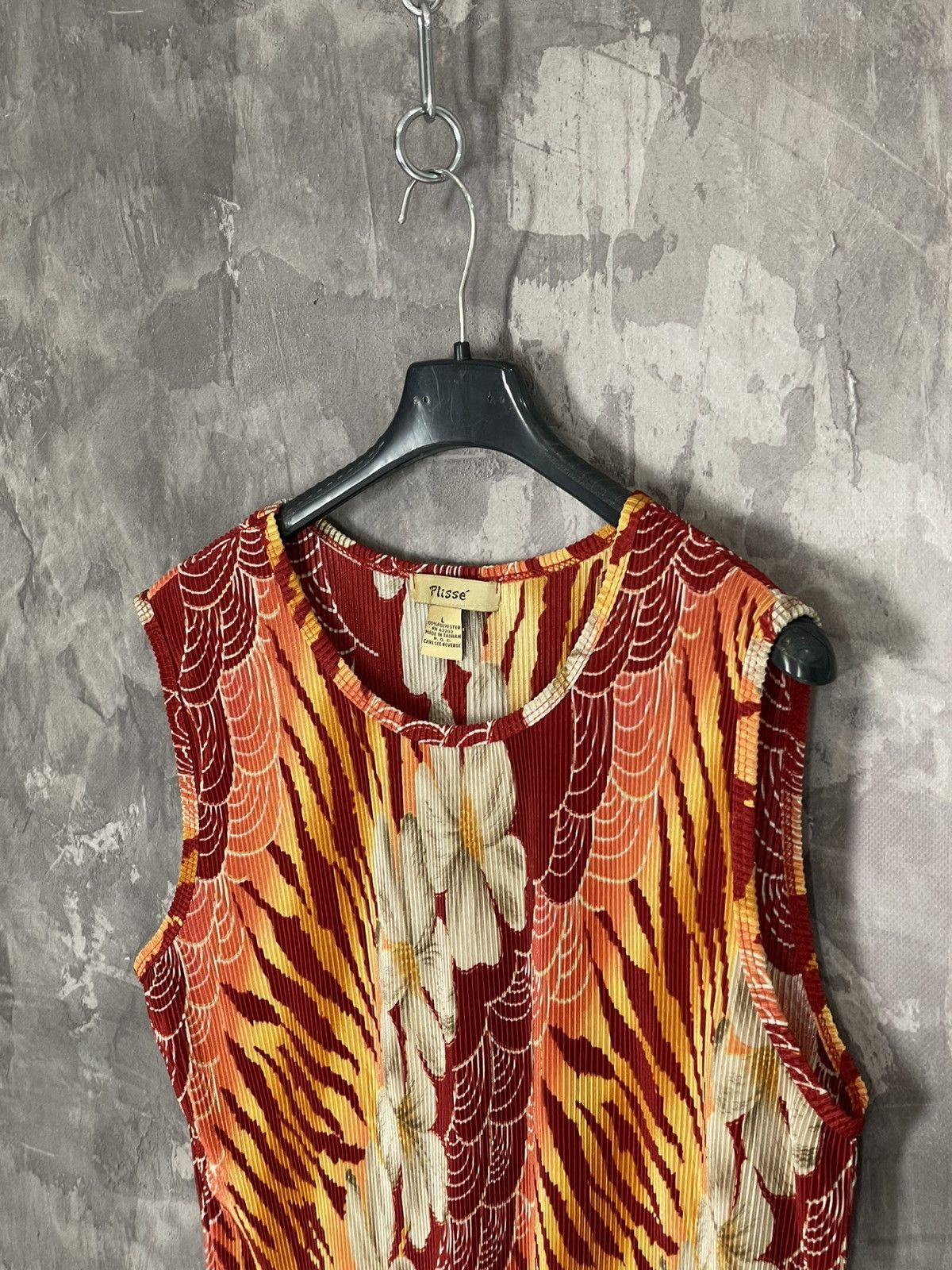 Vintage Vintage Y2K knitted coloured vest tank top Japanese style Size L / US 10 / IT 46 - 7 Thumbnail