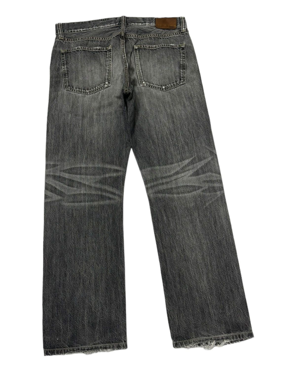 Undercover × Uniqlo VINTAGE S002 BLACK FADED DISTRESS BAGGY JEANS Size US 34 / EU 50 - 7 Thumbnail