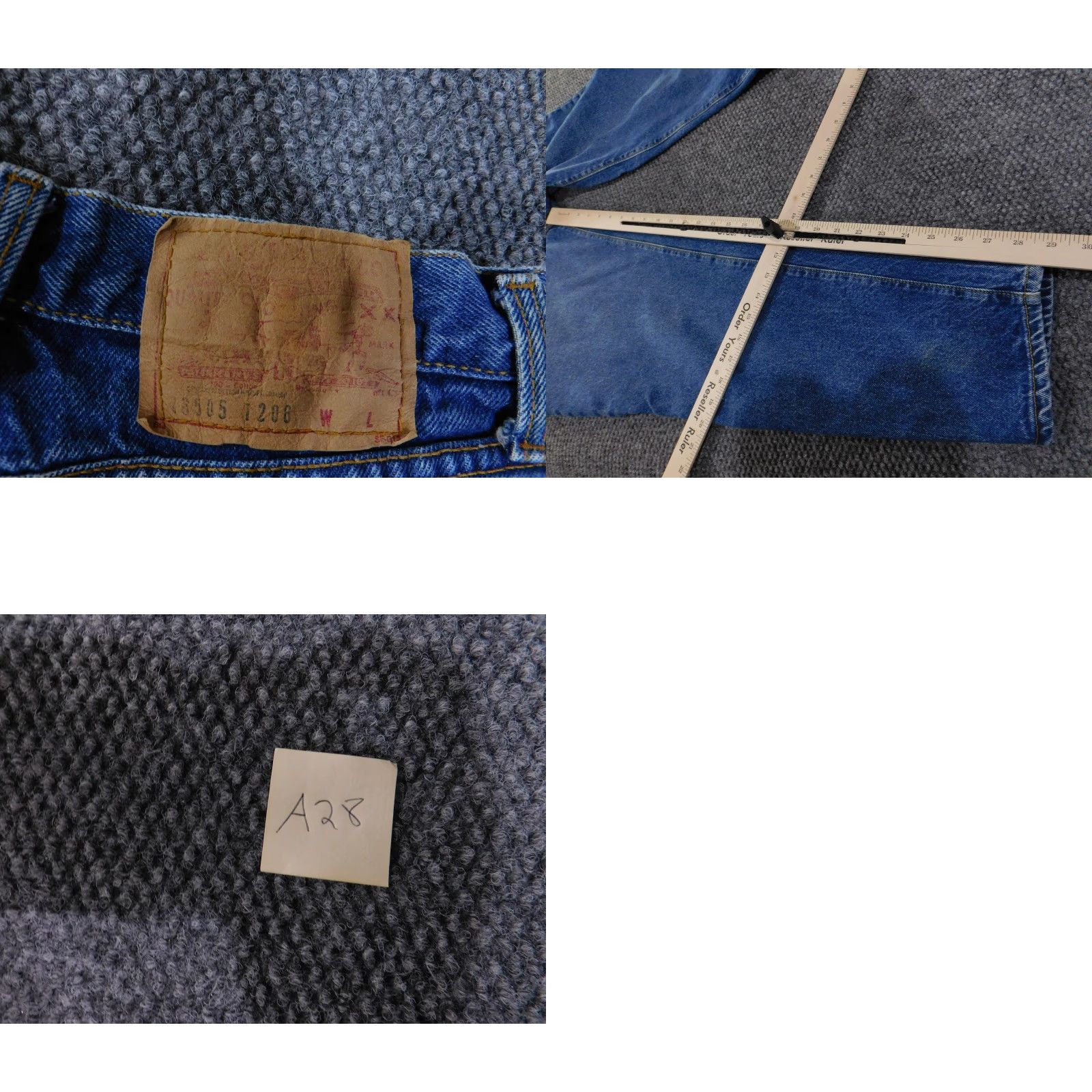 Levi's VINTAGE Levi's Jeans Womens 14 Blue High Rise Tapered Made in USA 16505-0214 90s Size 36" / US 14 / IT 50 - 9 Thumbnail