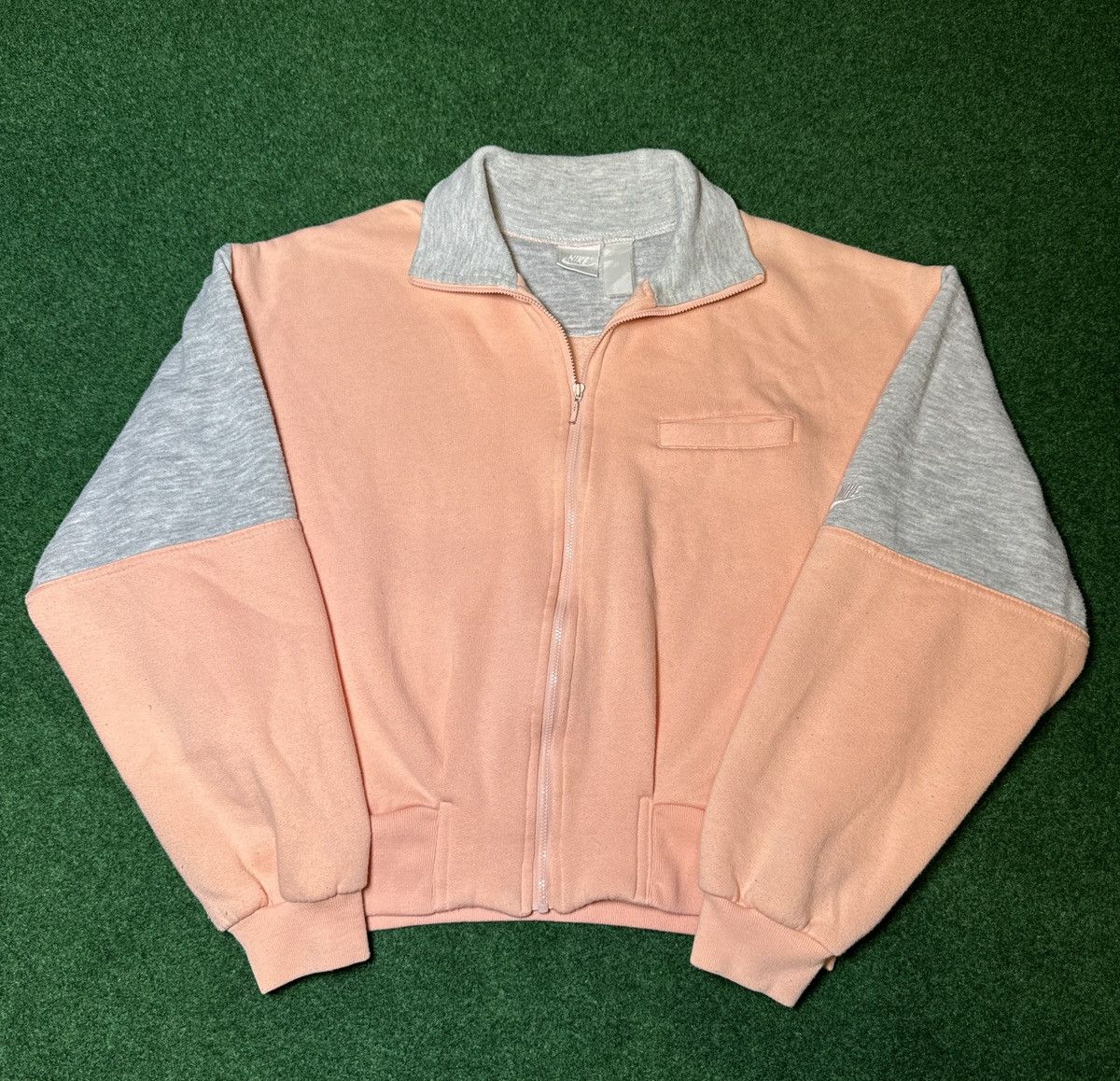 Nike × Vintage Vintage 80s 90s Nike Full Zip Cute Petite Large Sweatshirt Size L / US 10 / IT 46 - 1 Thumbnail
