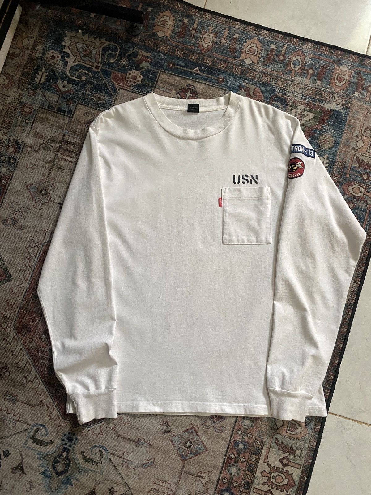 Avirex Avirex naval patch pocket longsleeve Size US L / EU 52-54 / 3 - 1 Thumbnail