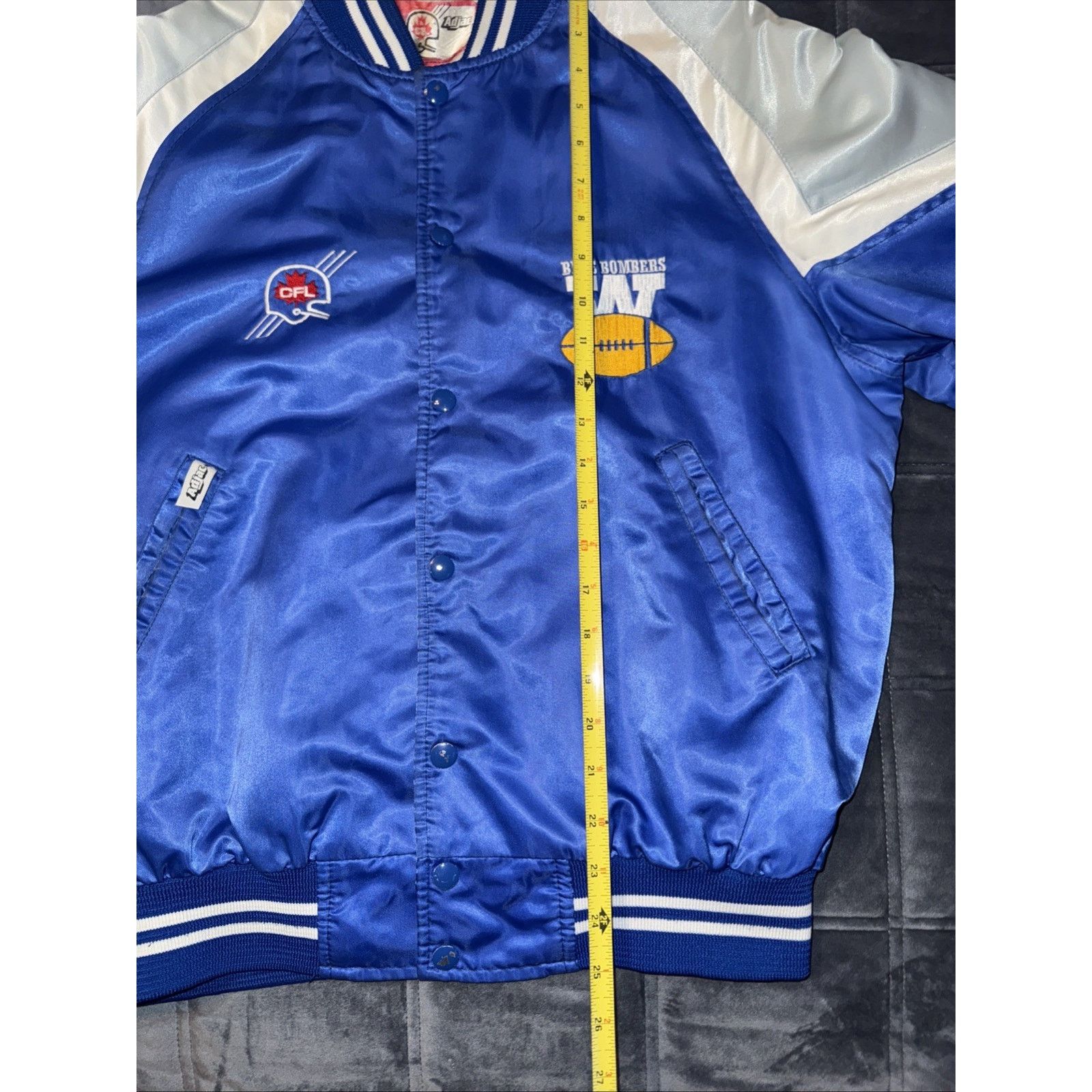Other Vintage 80s CFL Winnipeg Blue Bombers Bomber Jacket Sz L 44 Size US L / EU 52-54 / 3 - 12 Thumbnail