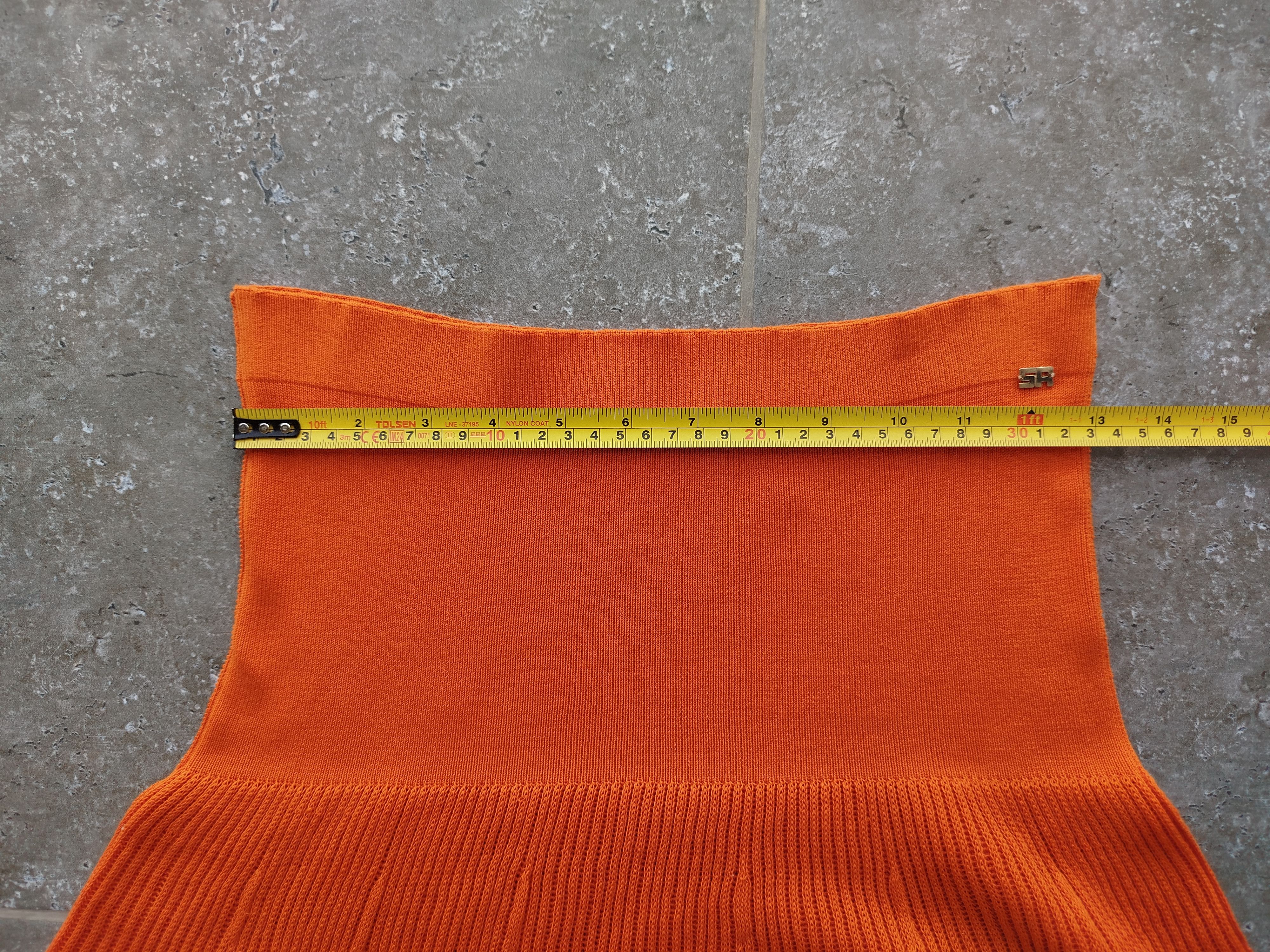 Sonia Rykiel Skirt Elastic Waist Knee Lingth Ribbed Knit Cotton Size 44 Size 32" / US 10 / IT 46 - 11 Thumbnail