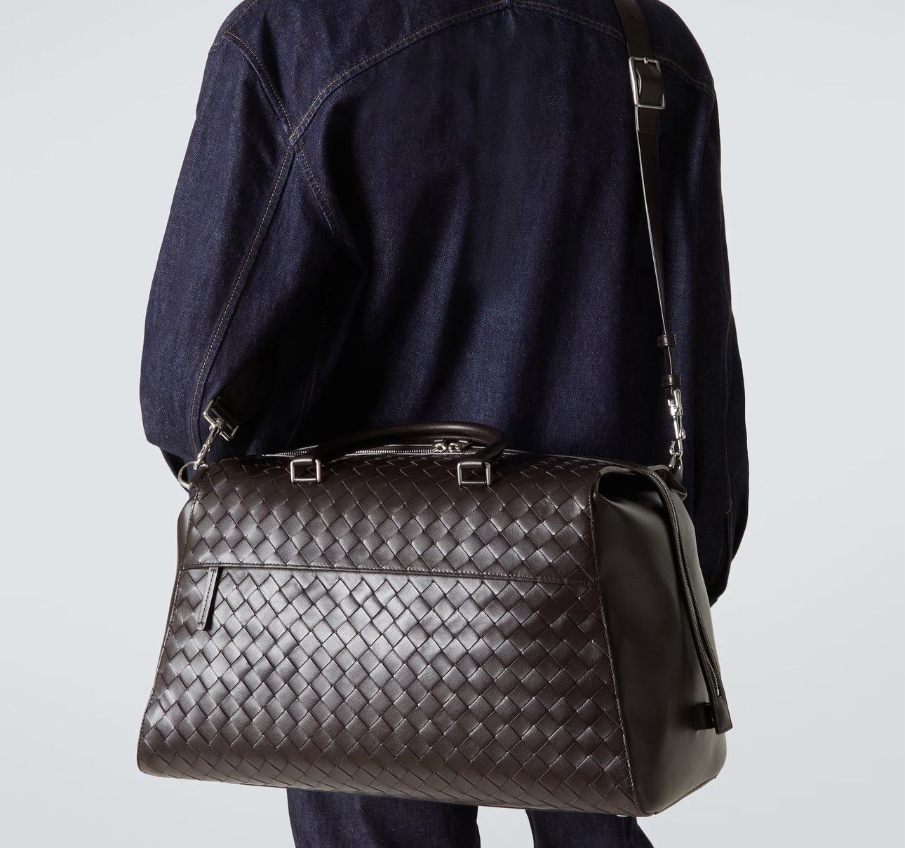 Bottega Veneta INTRECCIATO LEATHER DUFEL BAG Size ONE SIZE - 5 Thumbnail