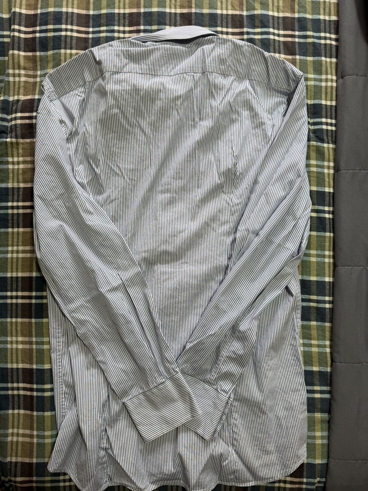 Patrizia Pepe Patrizia Pepe Blue and white Stripped Shirt Size US L / EU 52-54 / 3 - 2 Thumbnail