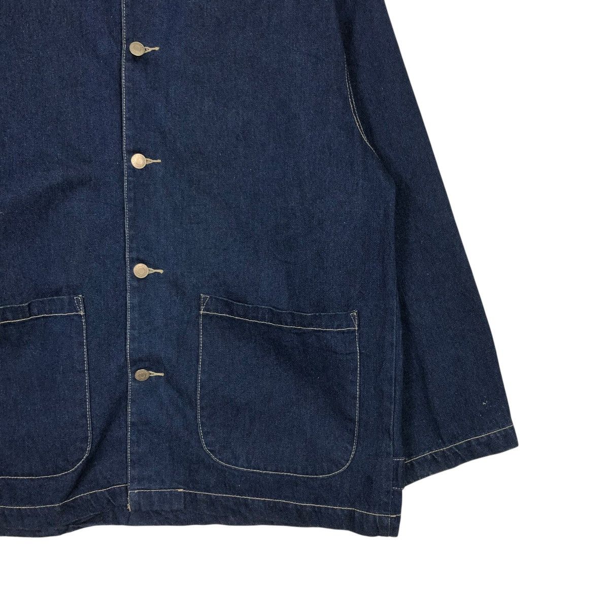 Japanese Brand 🔥VINTAGE DENIM CHORE JACKET HILL CROP POCKET ISSEY MIYAKE Size US M / EU 48-50 / 2 - 7 Thumbnail
