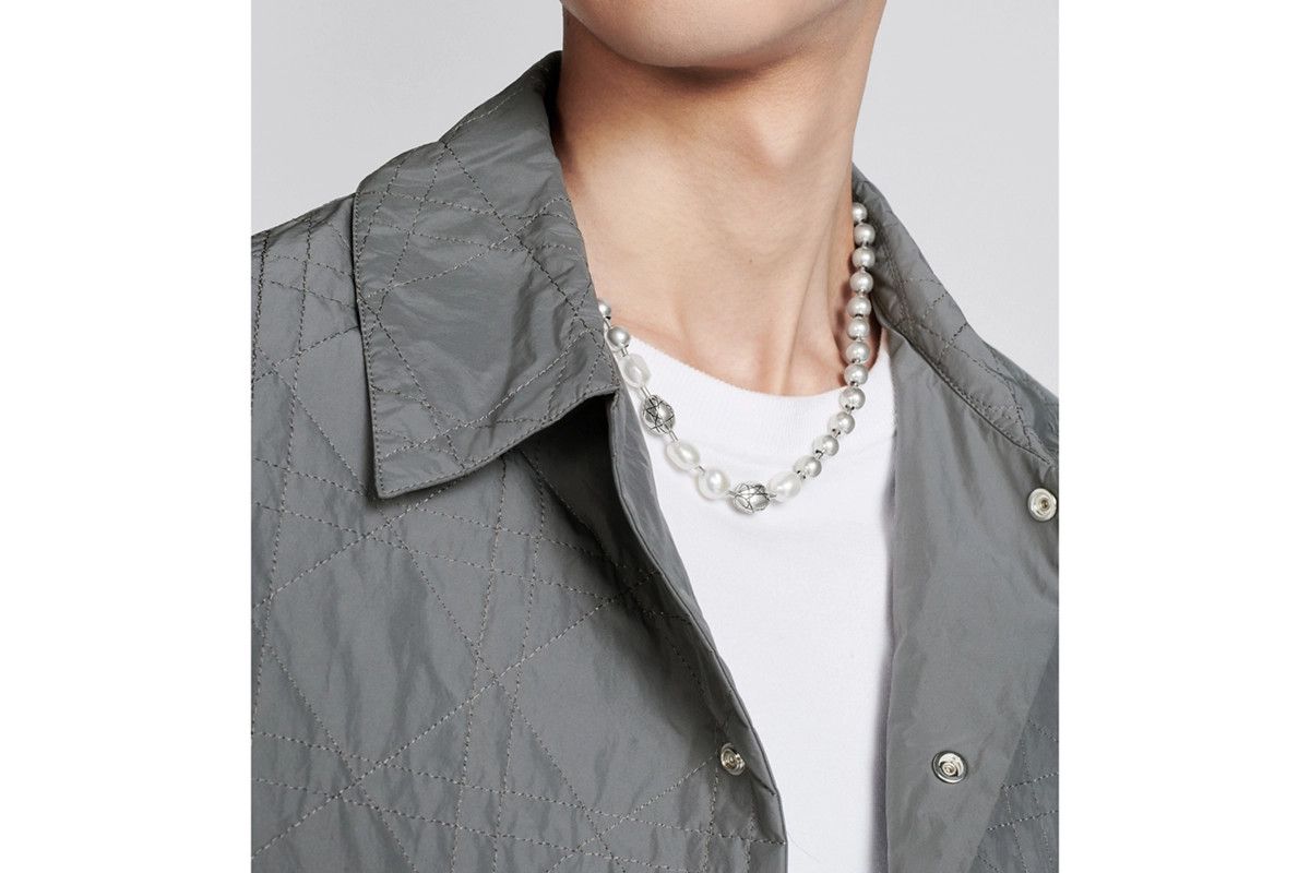 Dior o1bcso1str0126 Size:OS/Cannage Necklace in Silver Size ONE SIZE - 3 Thumbnail