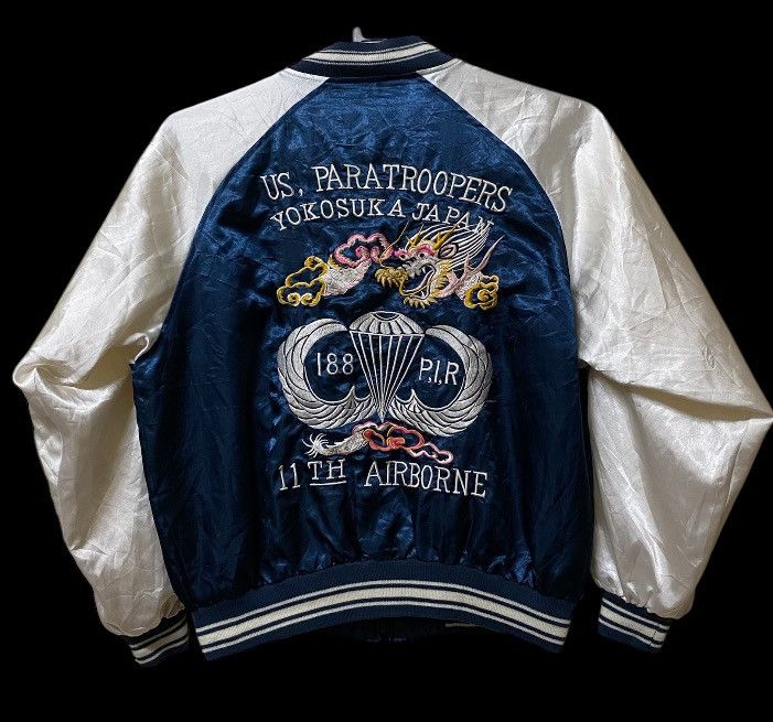 Japanese Brand Sukajan souvenir us paratrooper yokosuka embroidery jacket Size US M / EU 48-50 / 2 - 1 Thumbnail