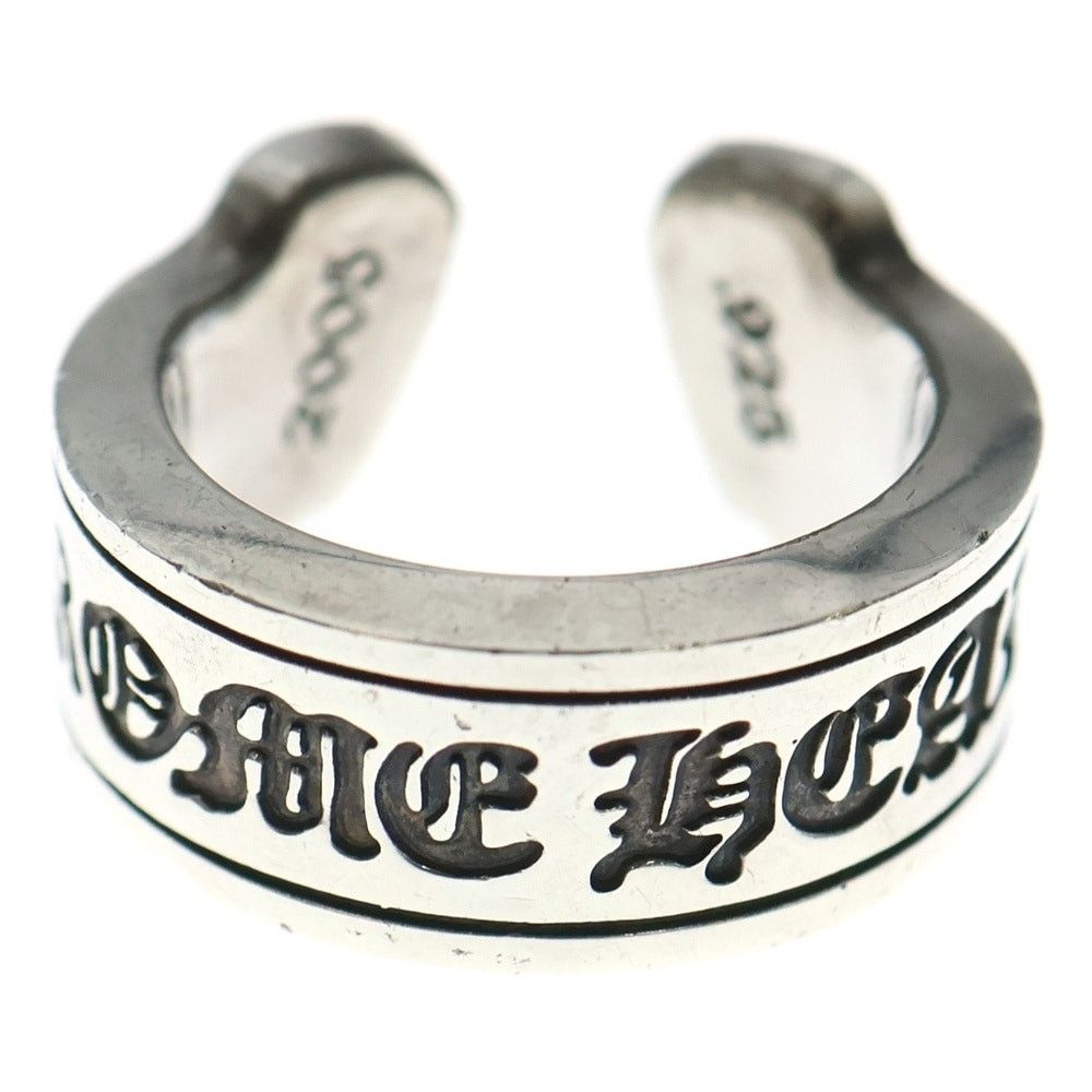 Chrome Hearts Scroll Label Ring Silver BCA383