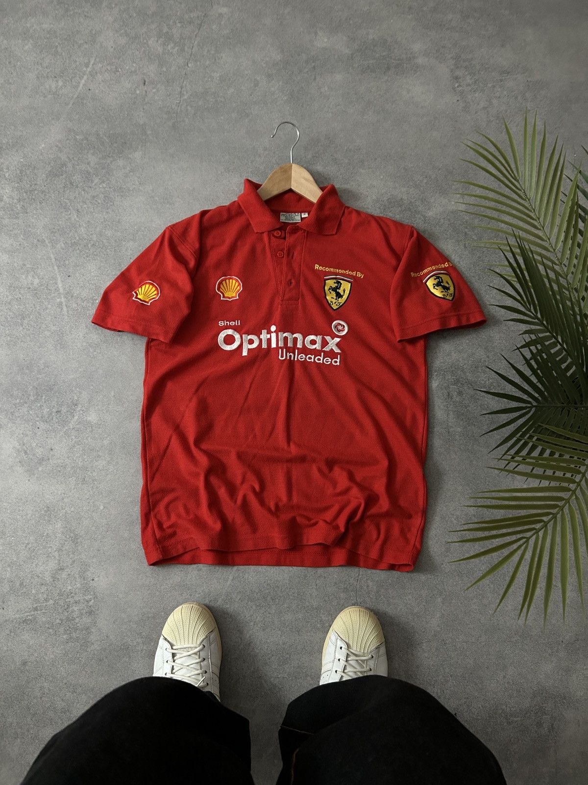 Ferrari ❗️Last Drop❗️Vintage Ferrari red big logo polos mens Size US M / EU 48-50 / 2 - 1 Thumbnail