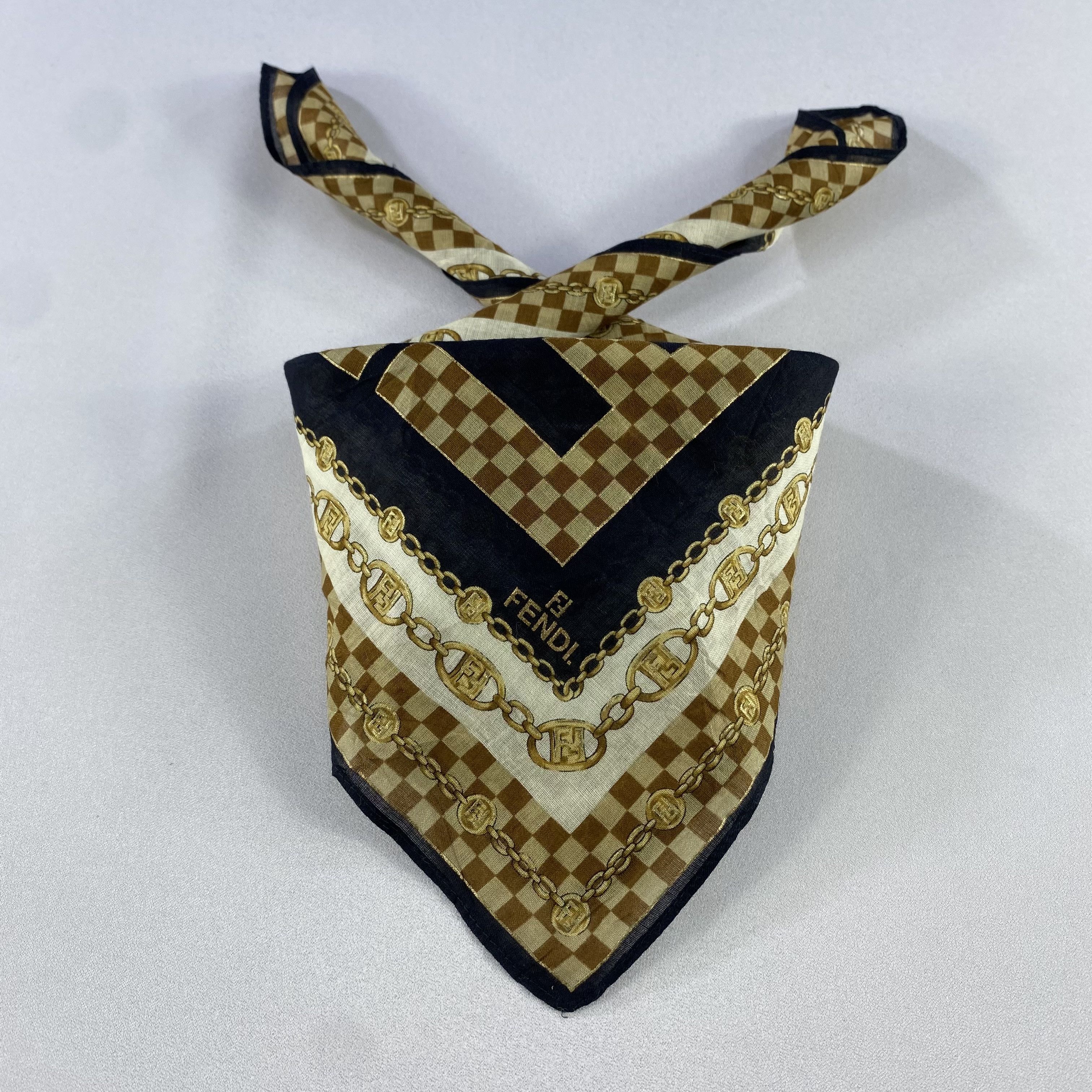 Vintage Fendi Bandana/ Handkerchief / Neckerchief Size ONE SIZE - 1 Thumbnail