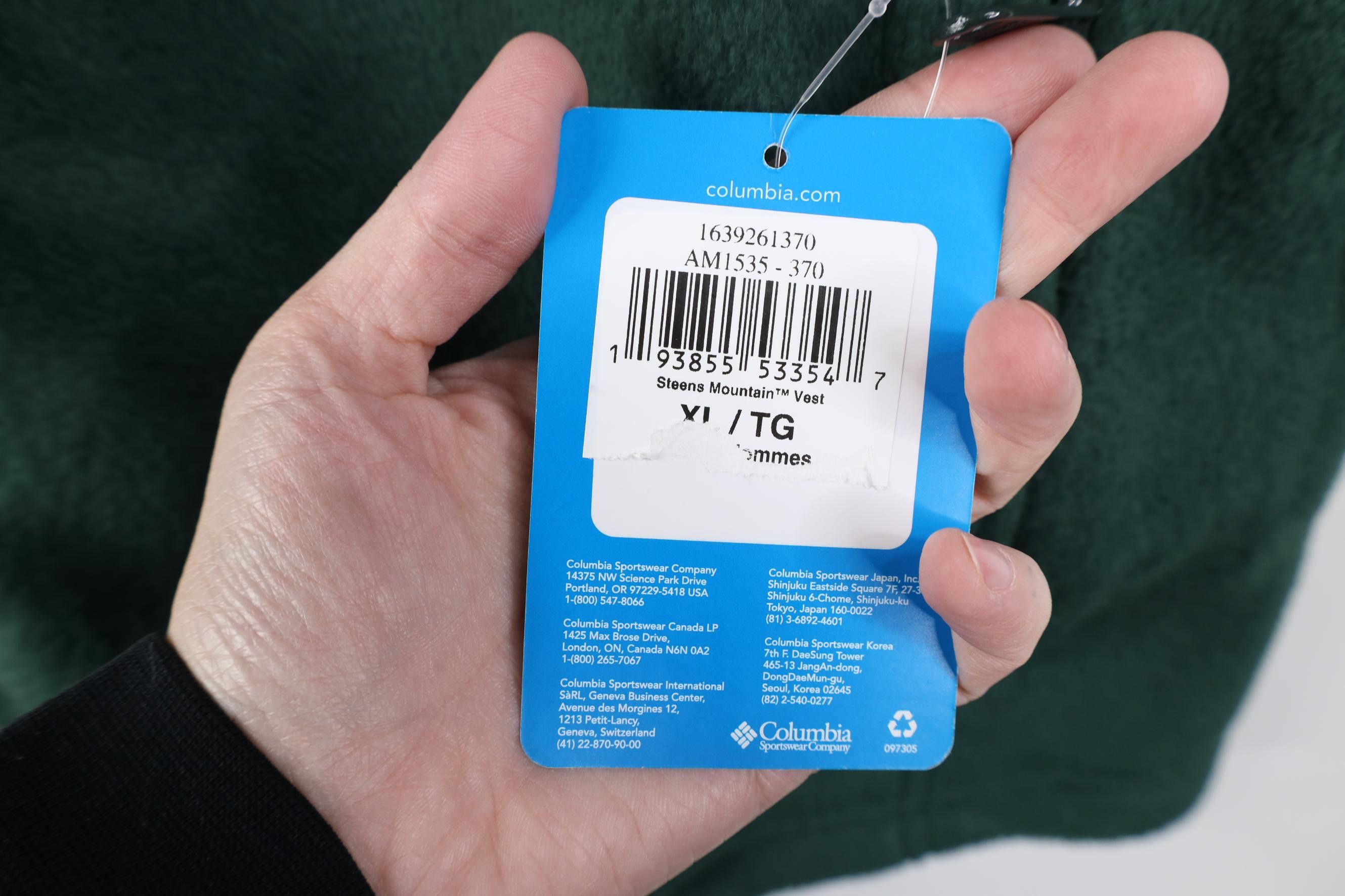 Columbia Deadstock Y2K Columbia Box Logo Fleece Vest Jacket Green Size US XL / EU 56 / 4 - 6 Thumbnail