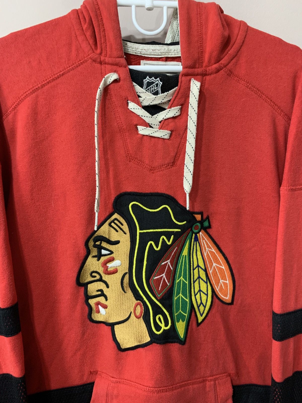 NHL Chicago Blackhawks Vintage Hockey Hoodie Jacket CCM NHL Sz S Size US S / EU 44-46 / 1 - 5 Thumbnail